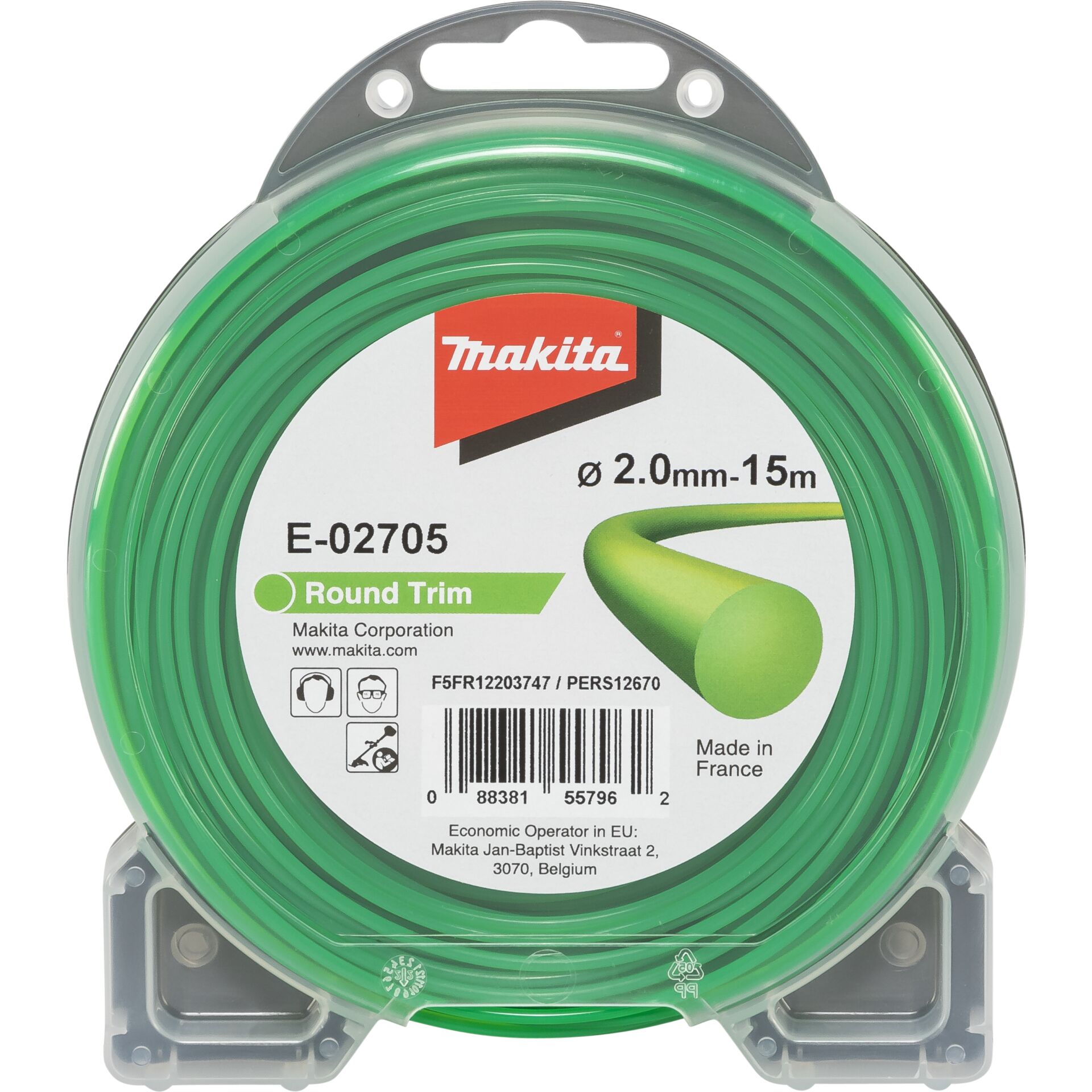 Makita E-02705 Mowing String round 2,0mmx15m