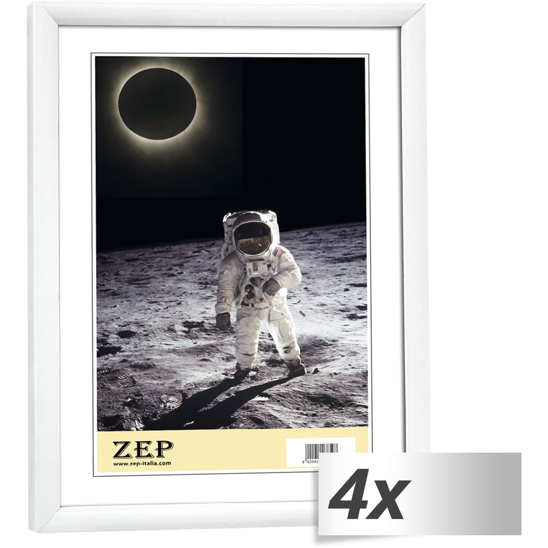4x1 ZEP New Easy white 21x29,7 DIN A4 Resin Frame KW11