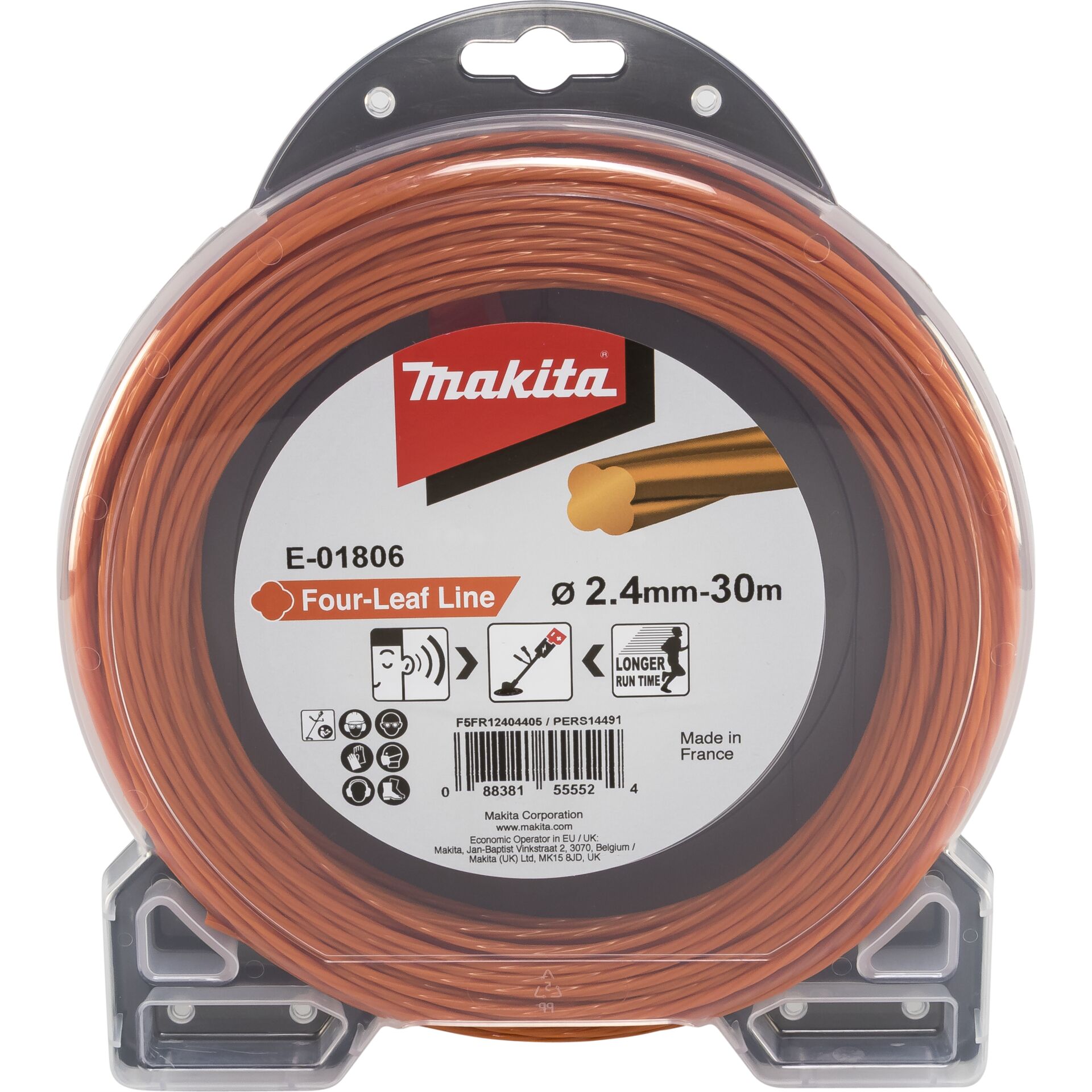 Makita Four-Leaf Trimmer Line 2.47mmx30m