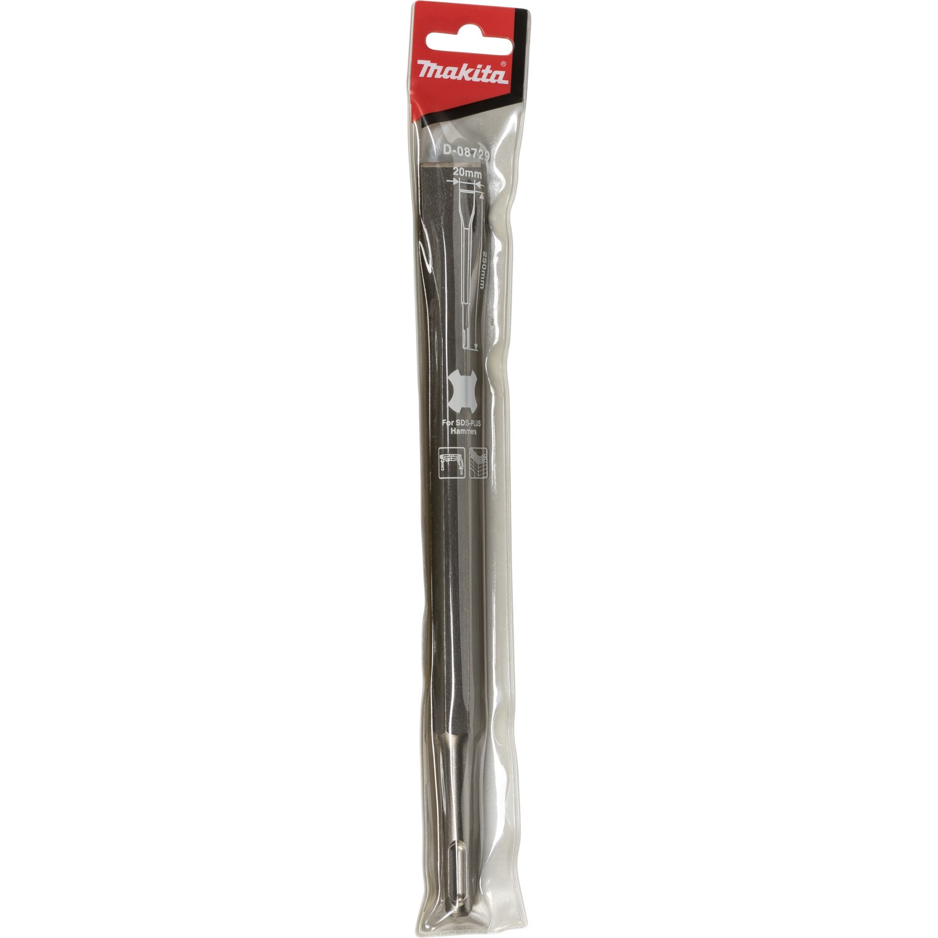 Makita Flat Chisel SDS-PLUS 20x250mm