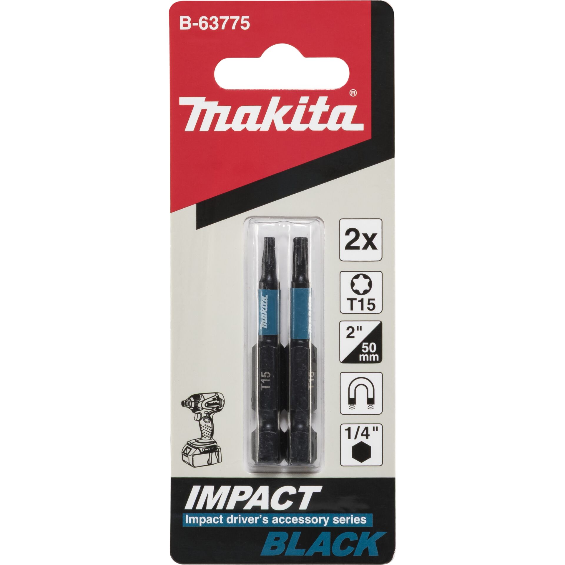 Makita Impact Black 2 pcs T15x50mm