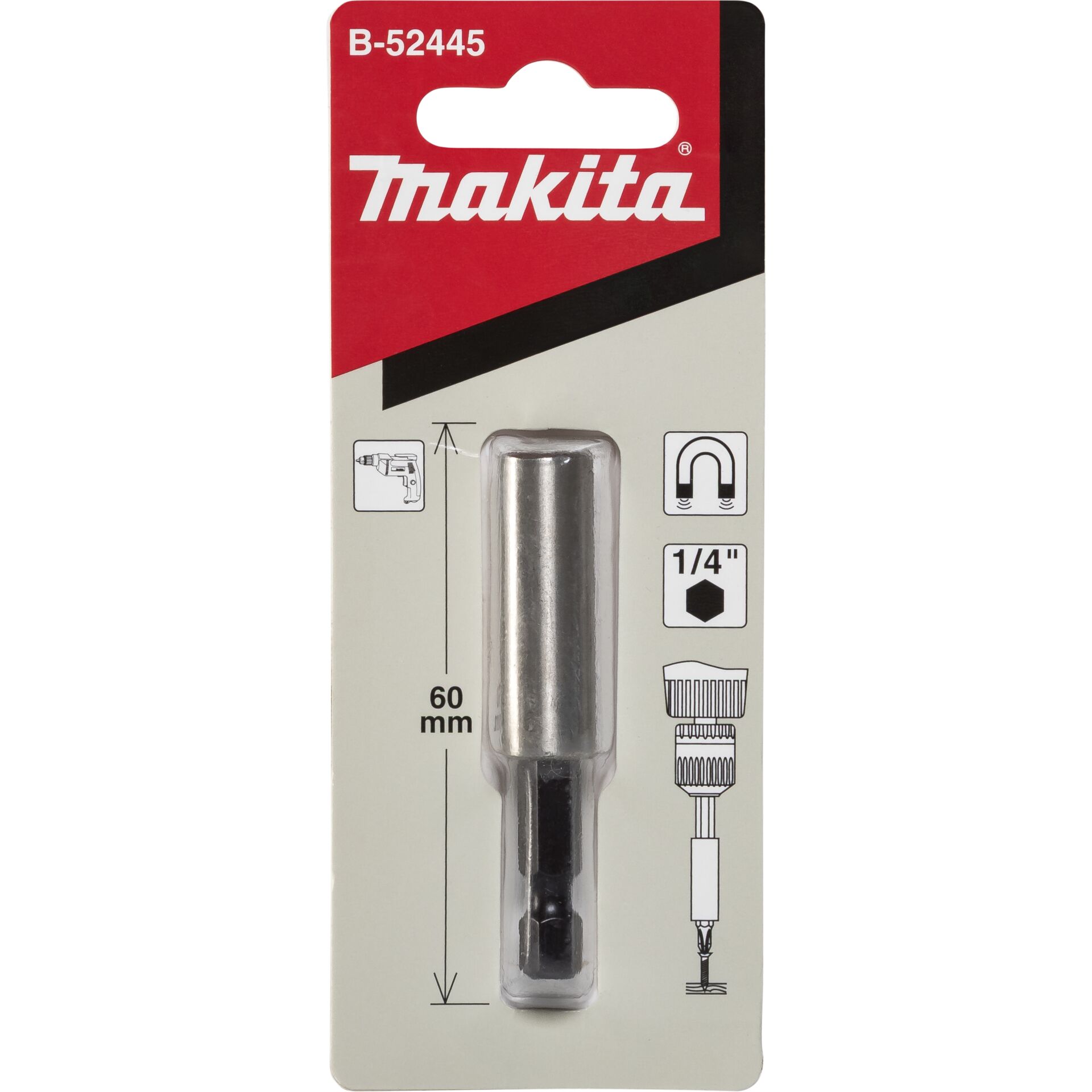 Makita Magnetic bit holder 1/4,60mm
