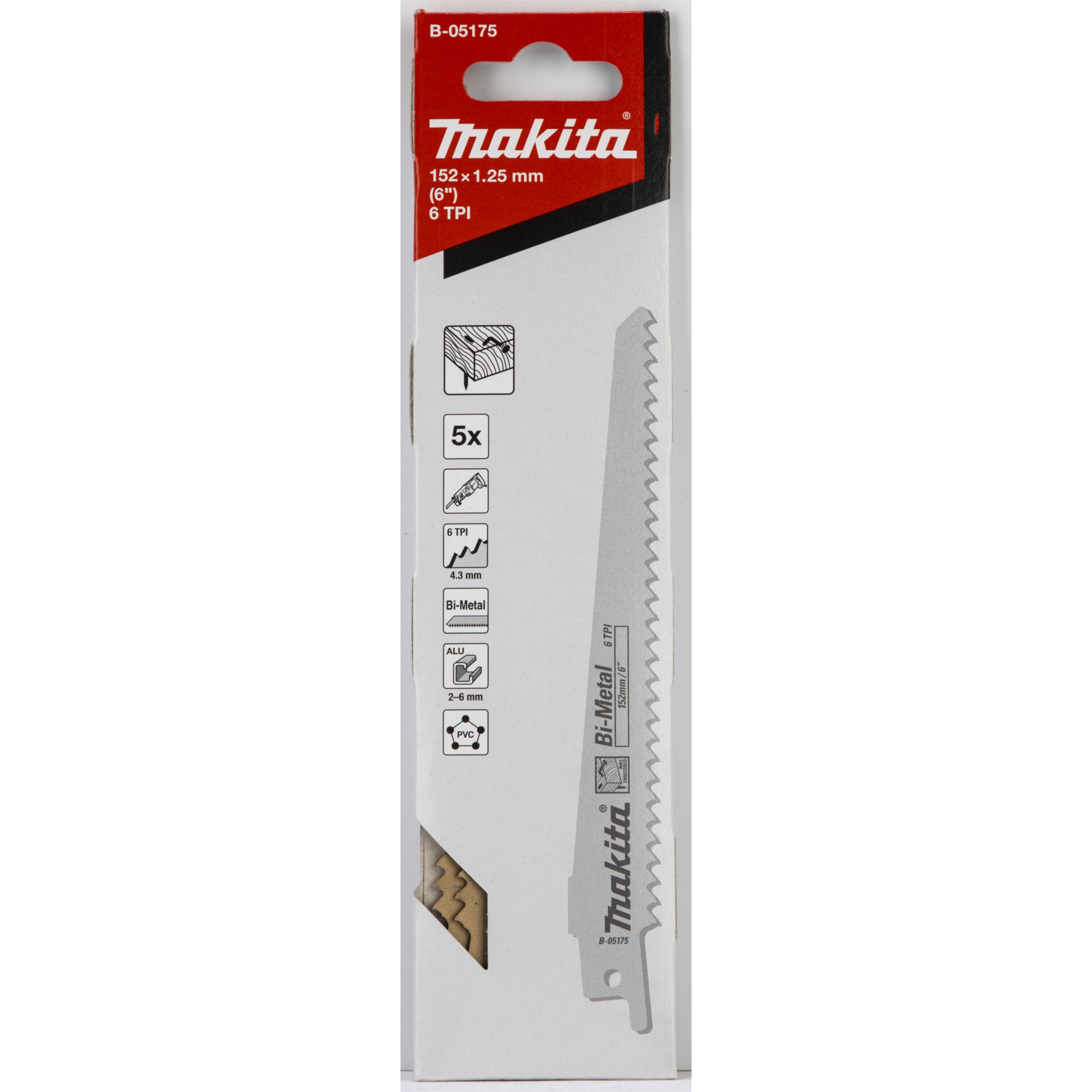 Makita Reciprosaw Blade BIM 150/6Z