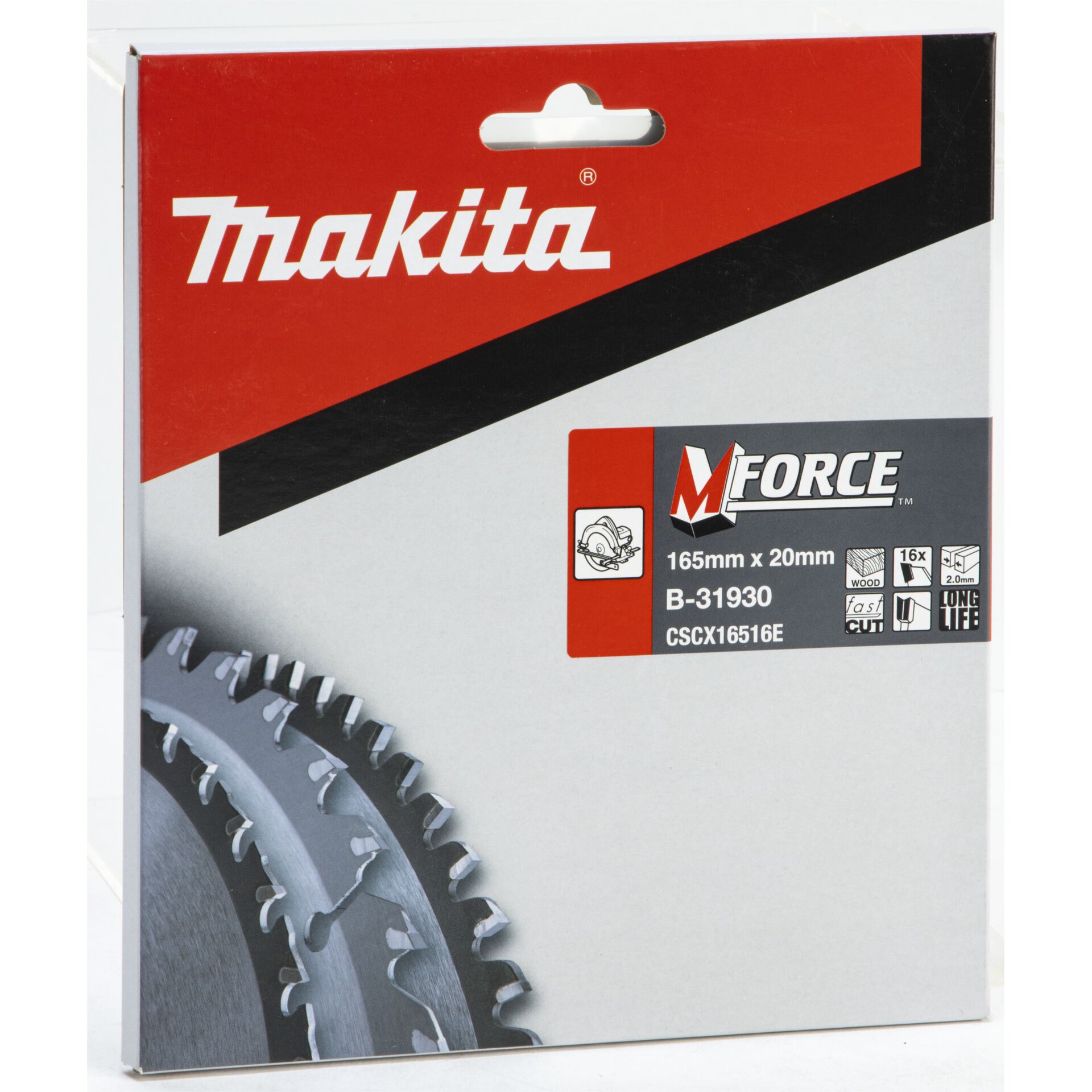Makita M-FORCE Circular Saw Blade, 165x20mm 16T