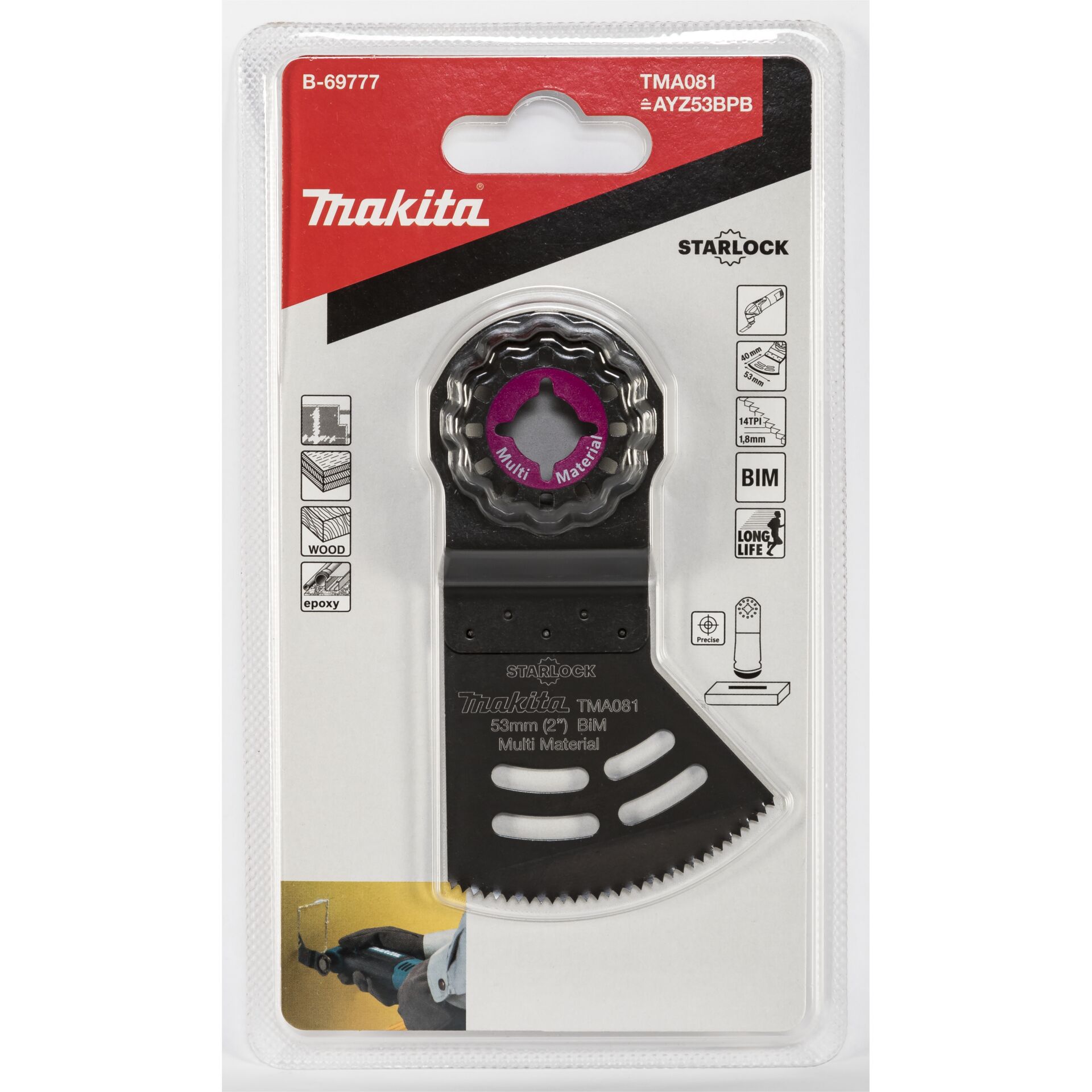Makita Plunge Cut Blade 53mm TMA081
