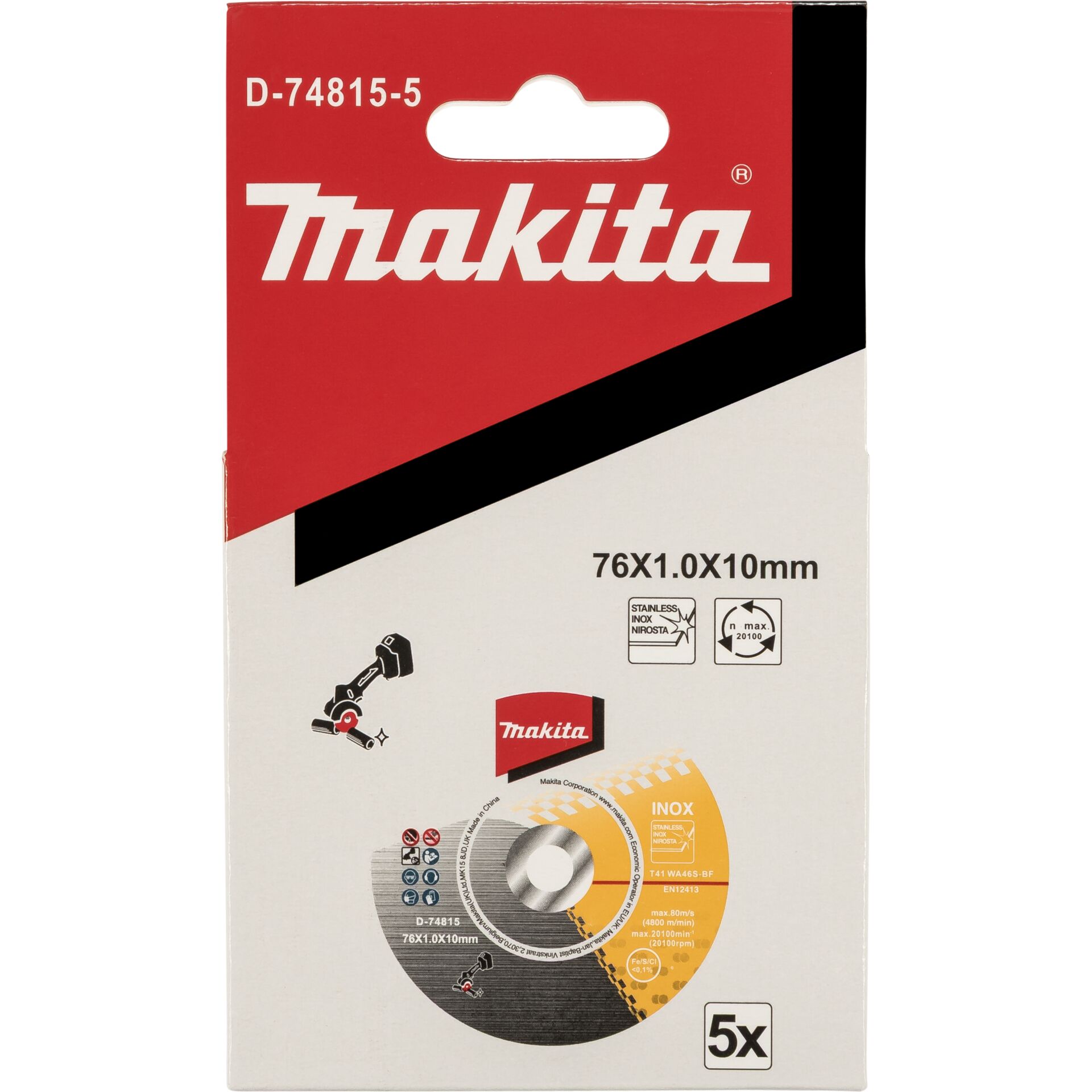 Makita Cutting Disk 76x1,0x10mm