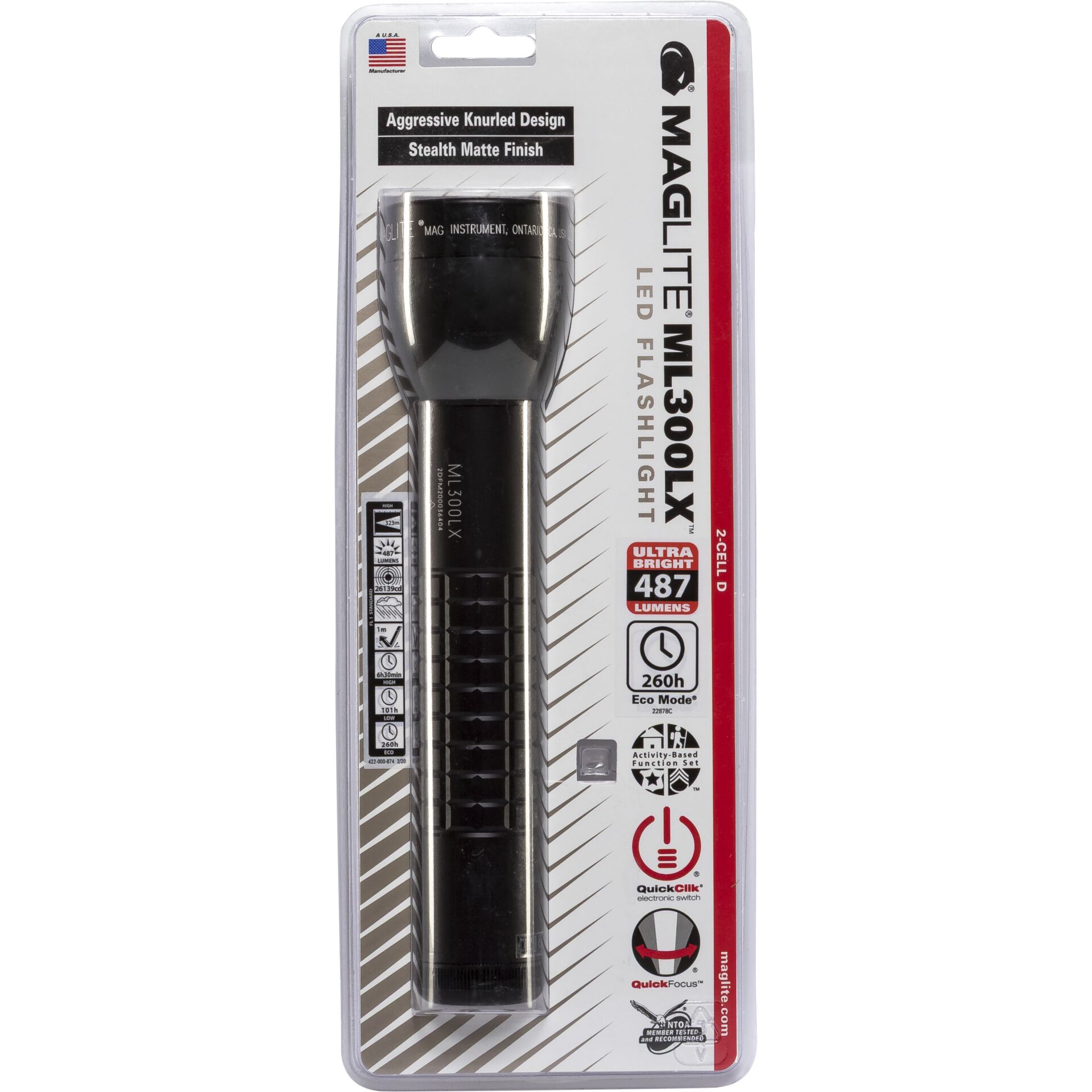 Maglite ML300LX 2D black Torch