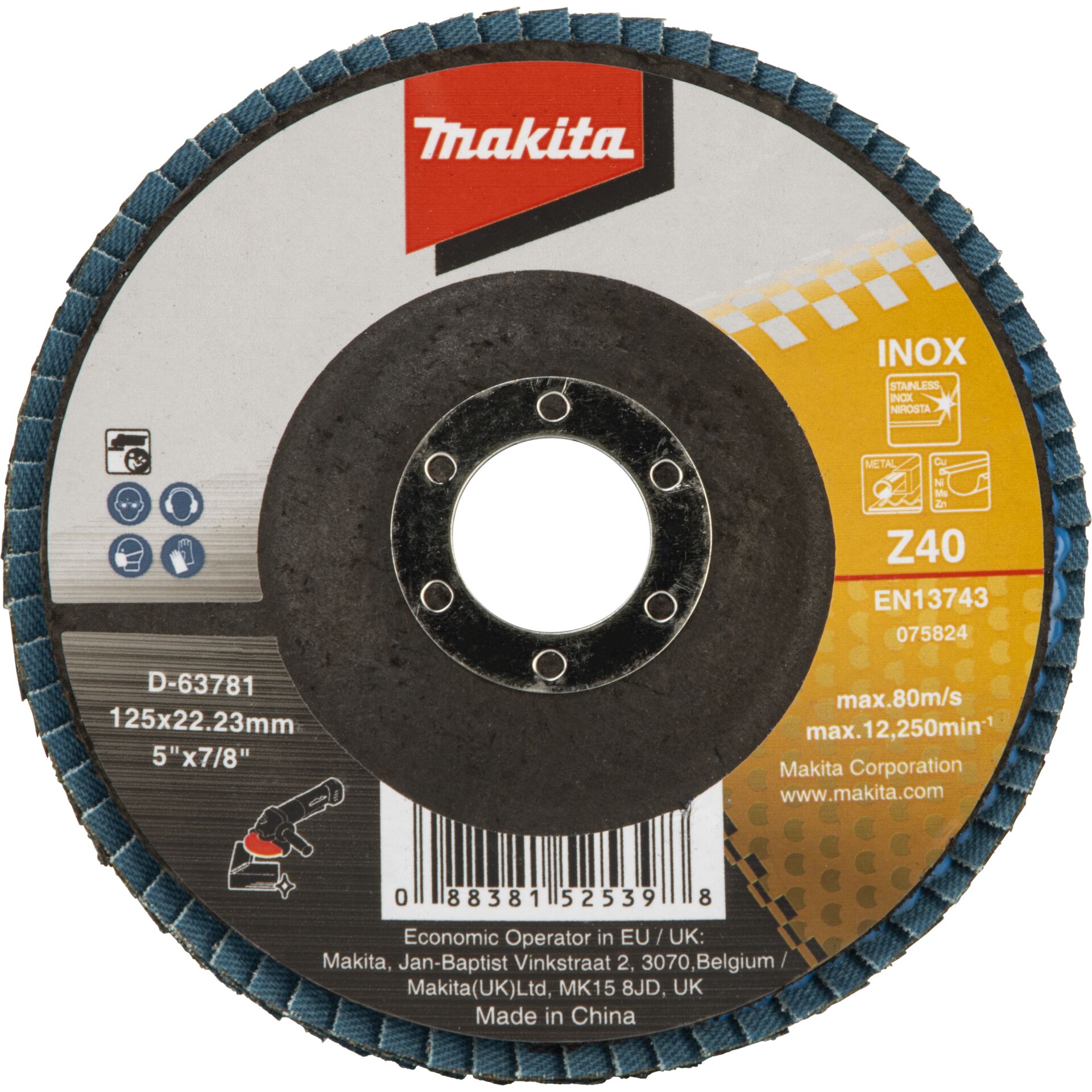 Makita Flap Disc 125mm Z40