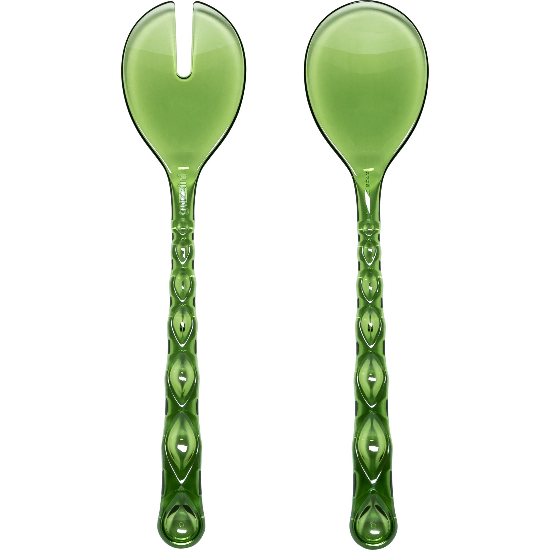 Guzzini VANITY Salad Servers Water lily green