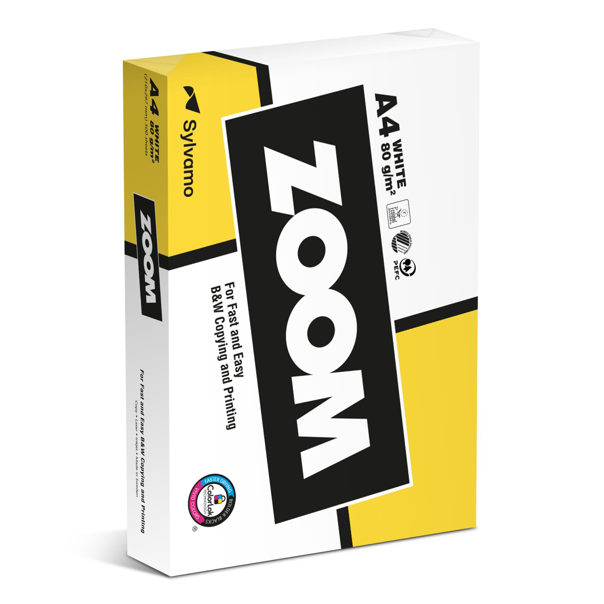 ZOOM Copy Paper A 4 80 g, White, 500 Sheets