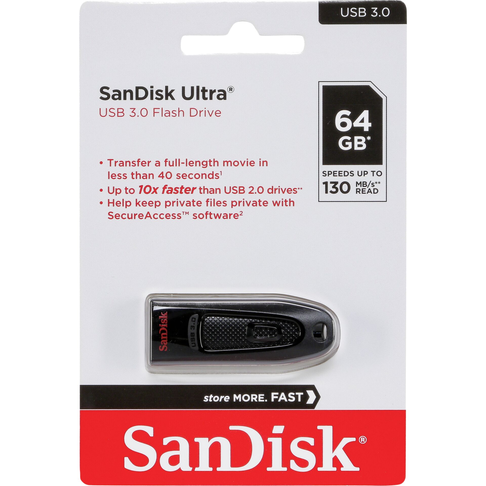 SanDisk Ultra USB 3.0 64GB up to 100MB/s SDCZ48-064G-U46