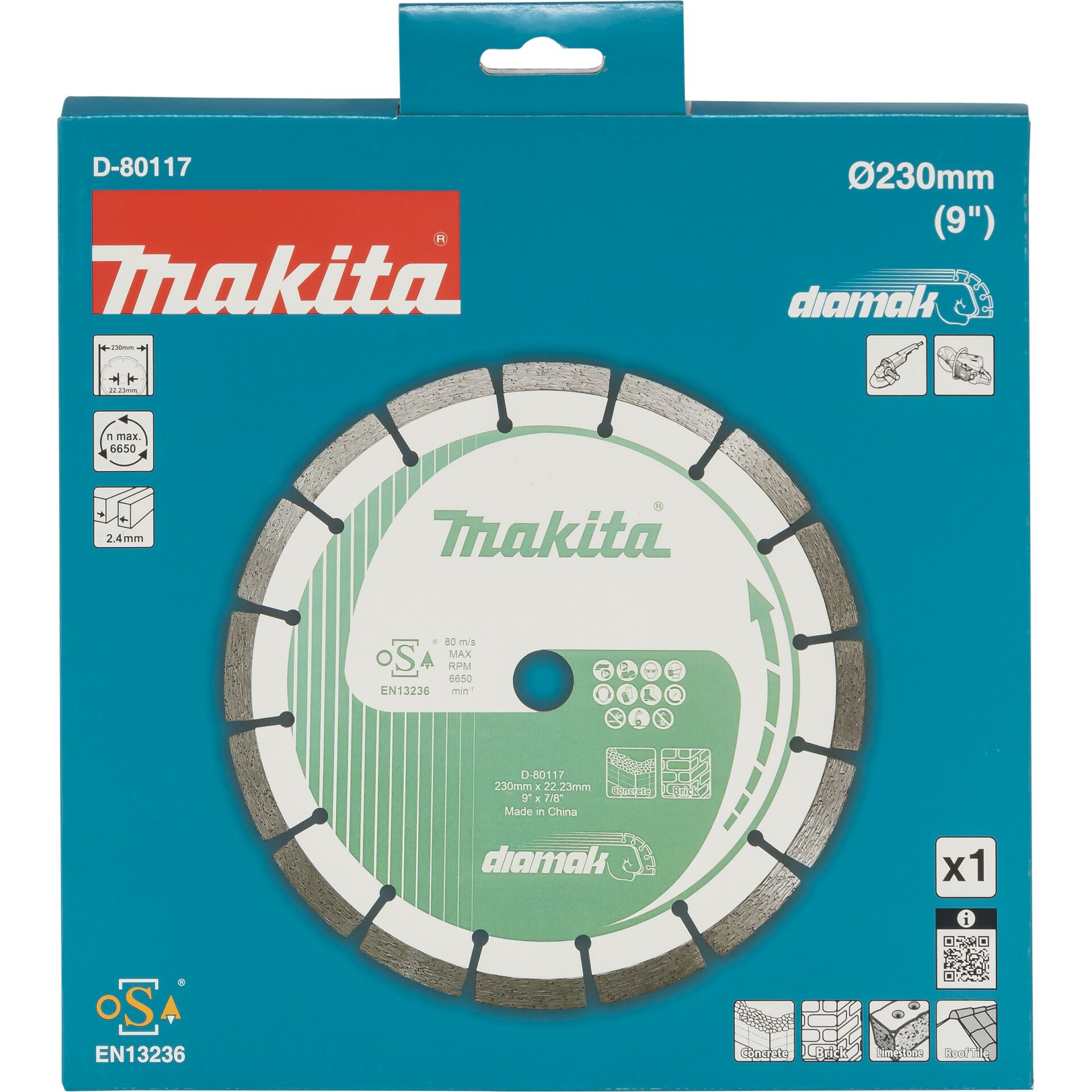 Makita D-80117 Diamond Wheel 230x22,23 DIAMAK