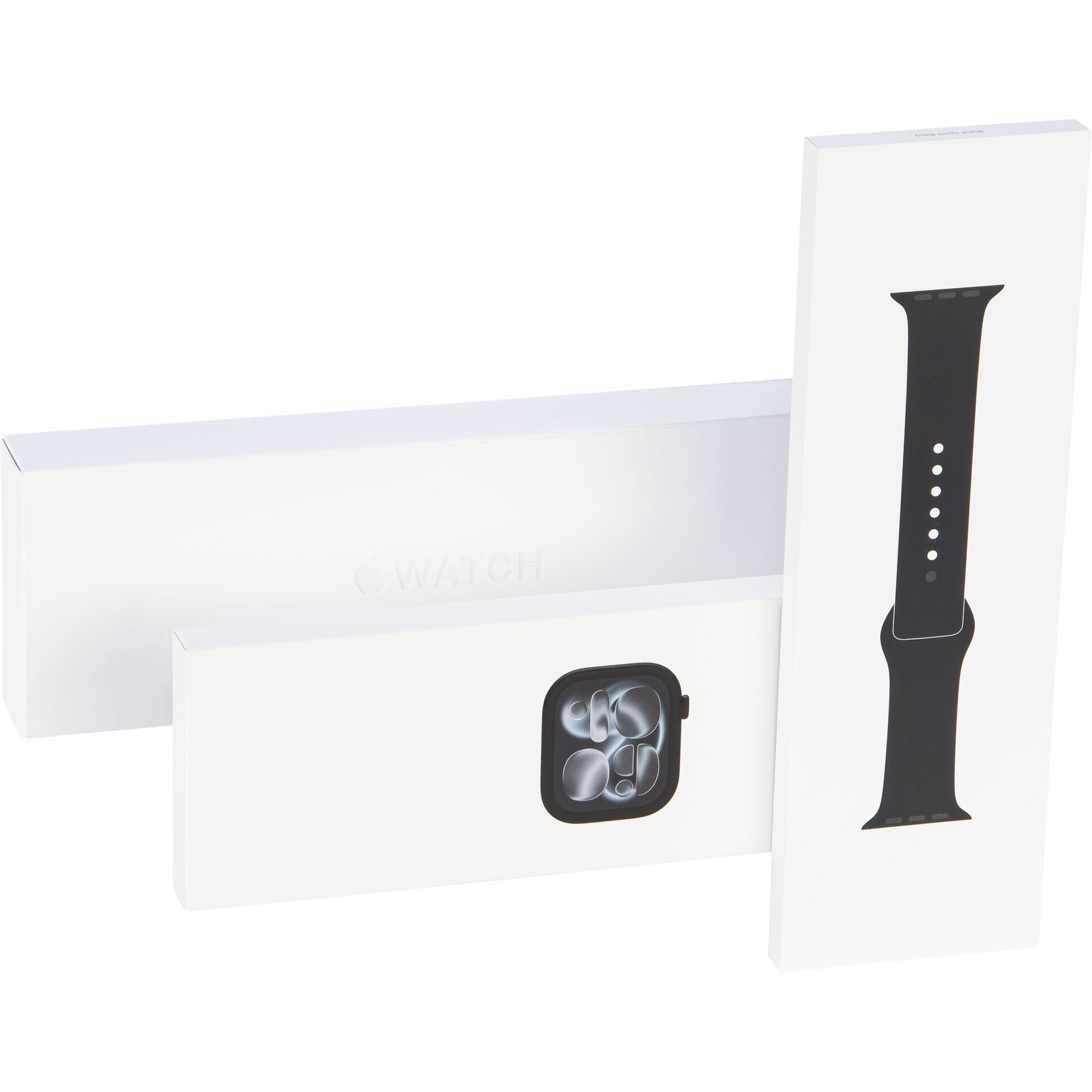 Apple Watch 11 46mm GPS Alu M/L Sport Band jet black/black
