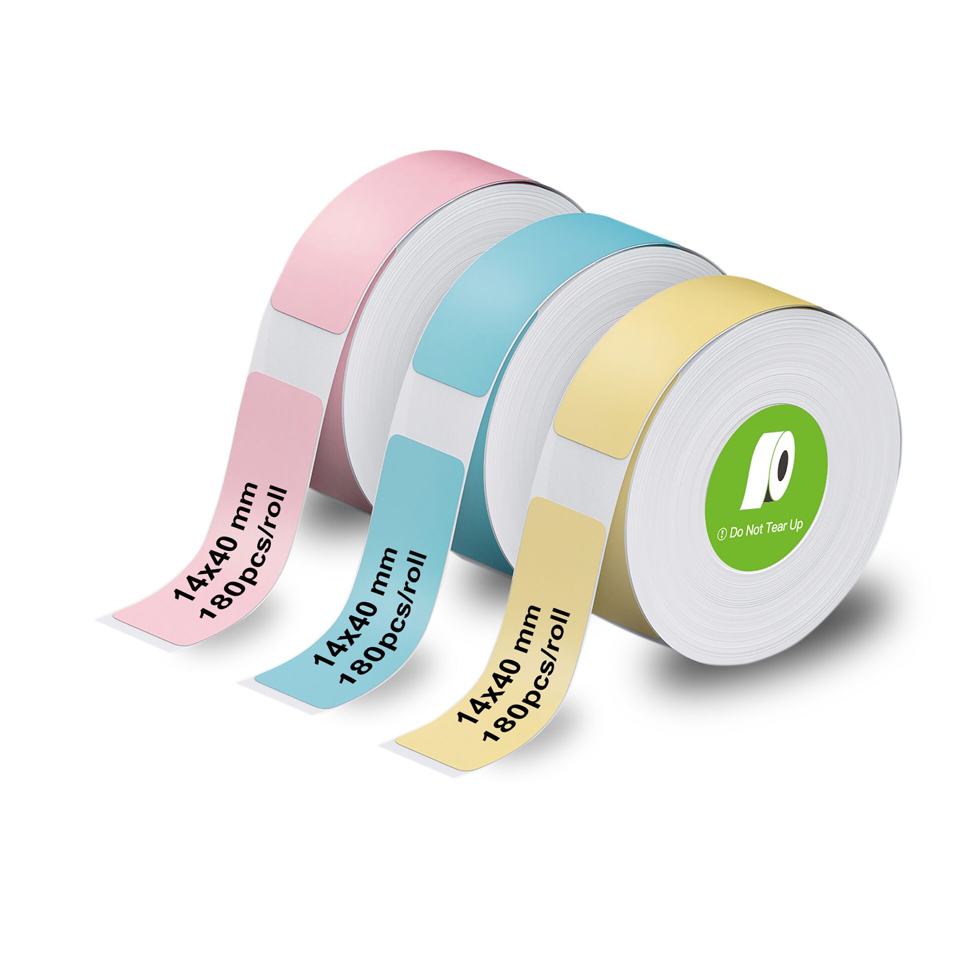 3x1 Olympia Label Roll 14 mm x 40 mm Pink,Blue,Yellow