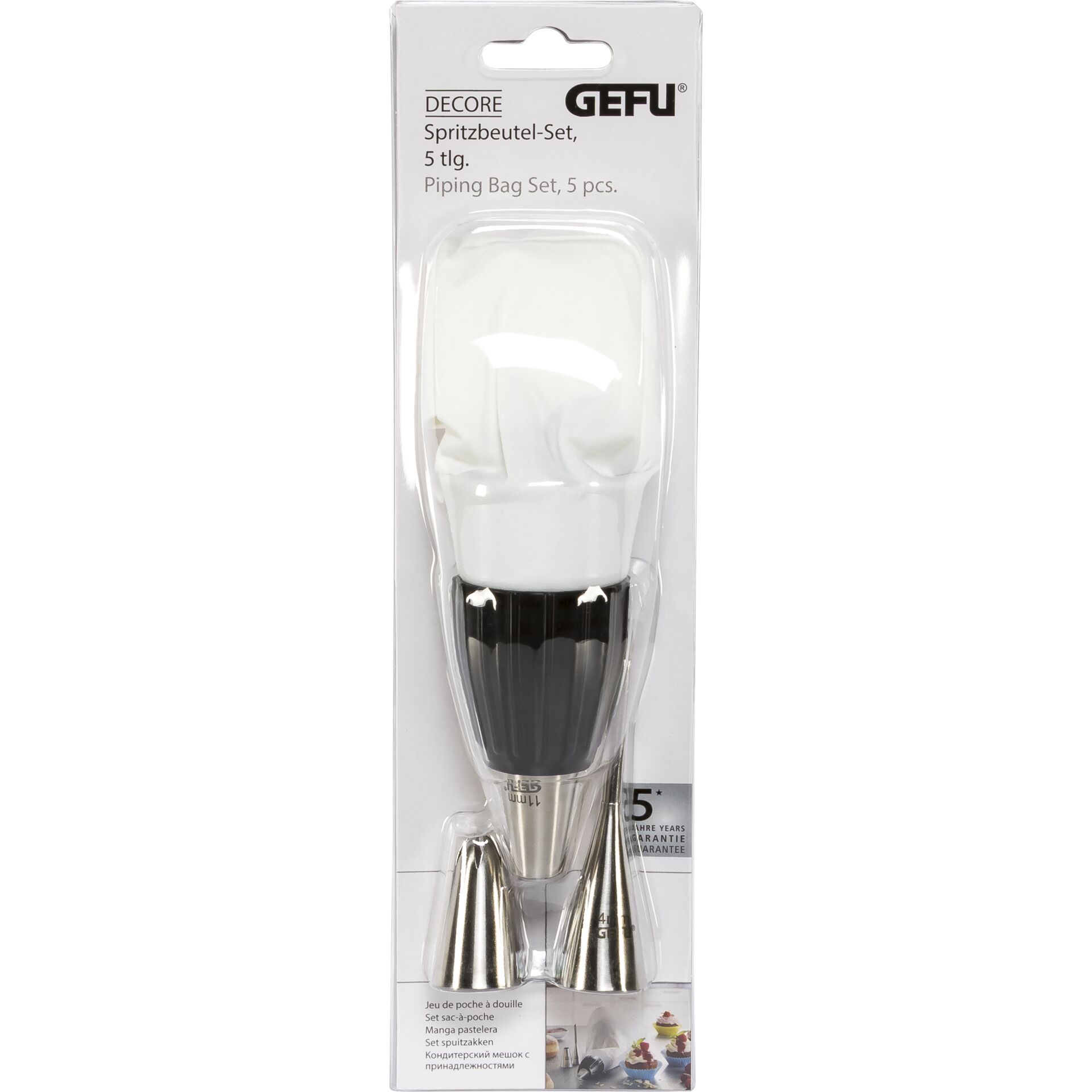 Gefu DECORE Pastry Bag Set 5-pcs.