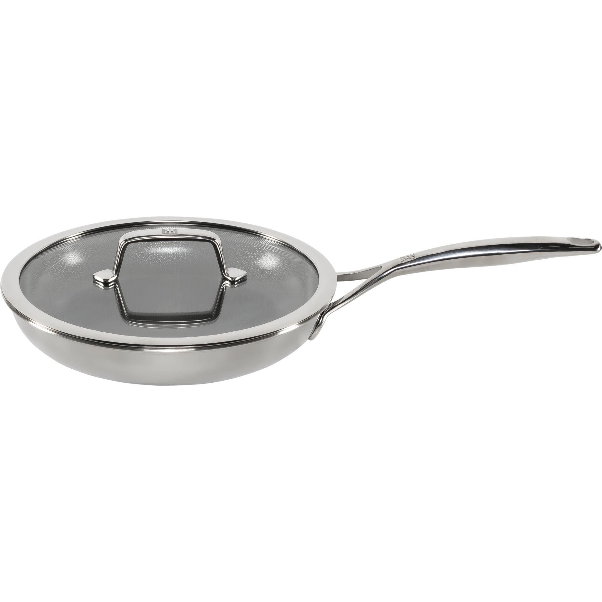 Zwilling Peak Frying Pan with Lid 26 cm, 18/10 Stainless Steel