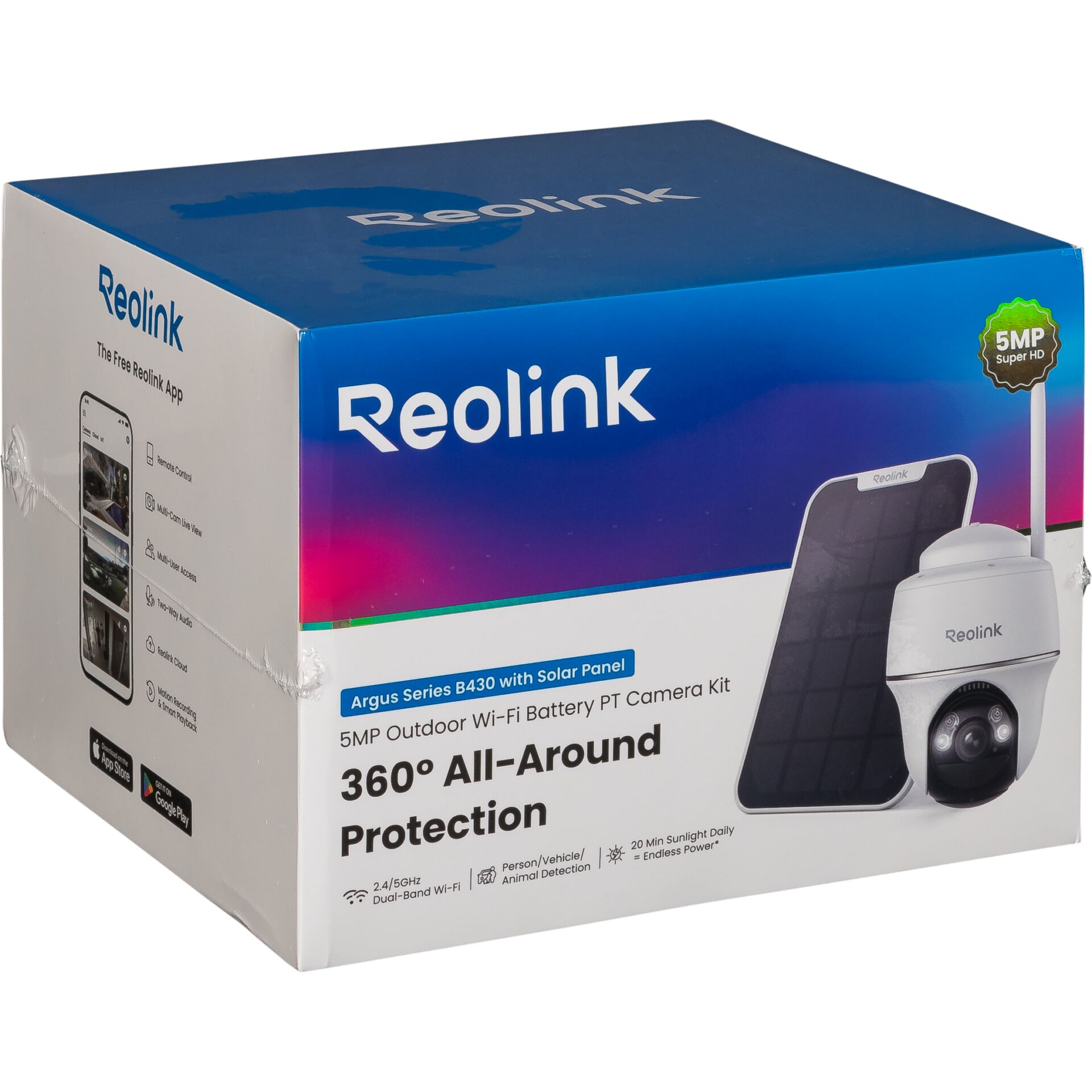 Reolink Argus PT B430 with Solar Panel
