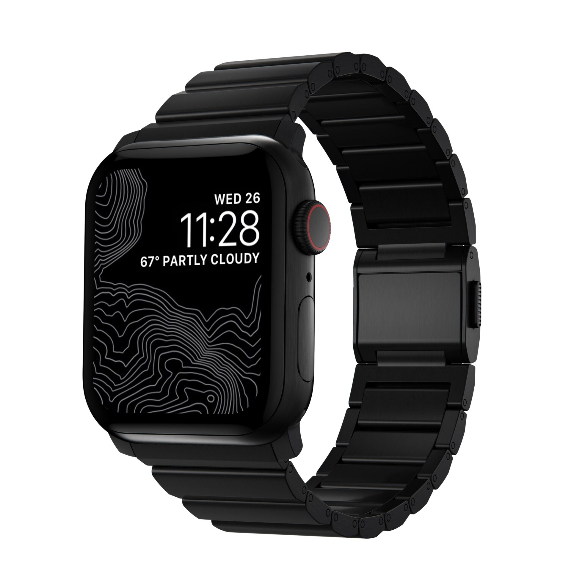 Nomad Strap Titanium Black V2 46mm/49mm Connector Black