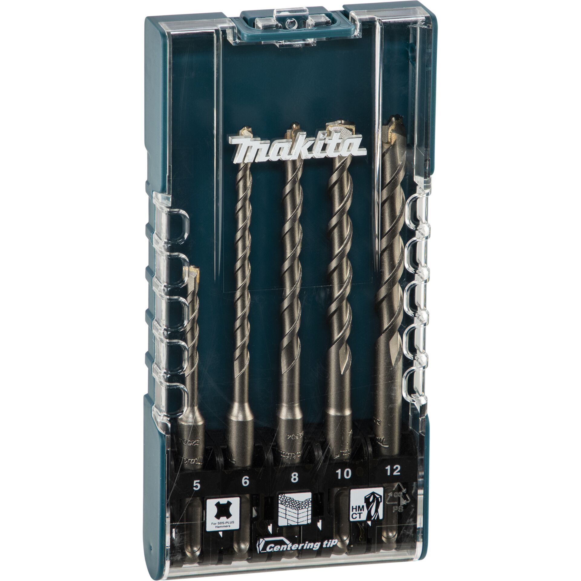 Makita E-15724 SDS-Plus Concrete Drill Bit Set, 5 pcs