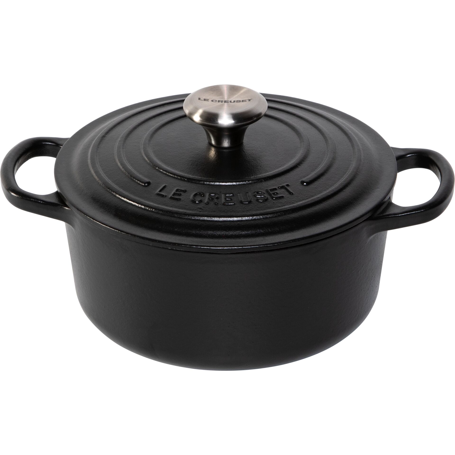 Le Creuset Signature Casserole round 18 cm satin satin black