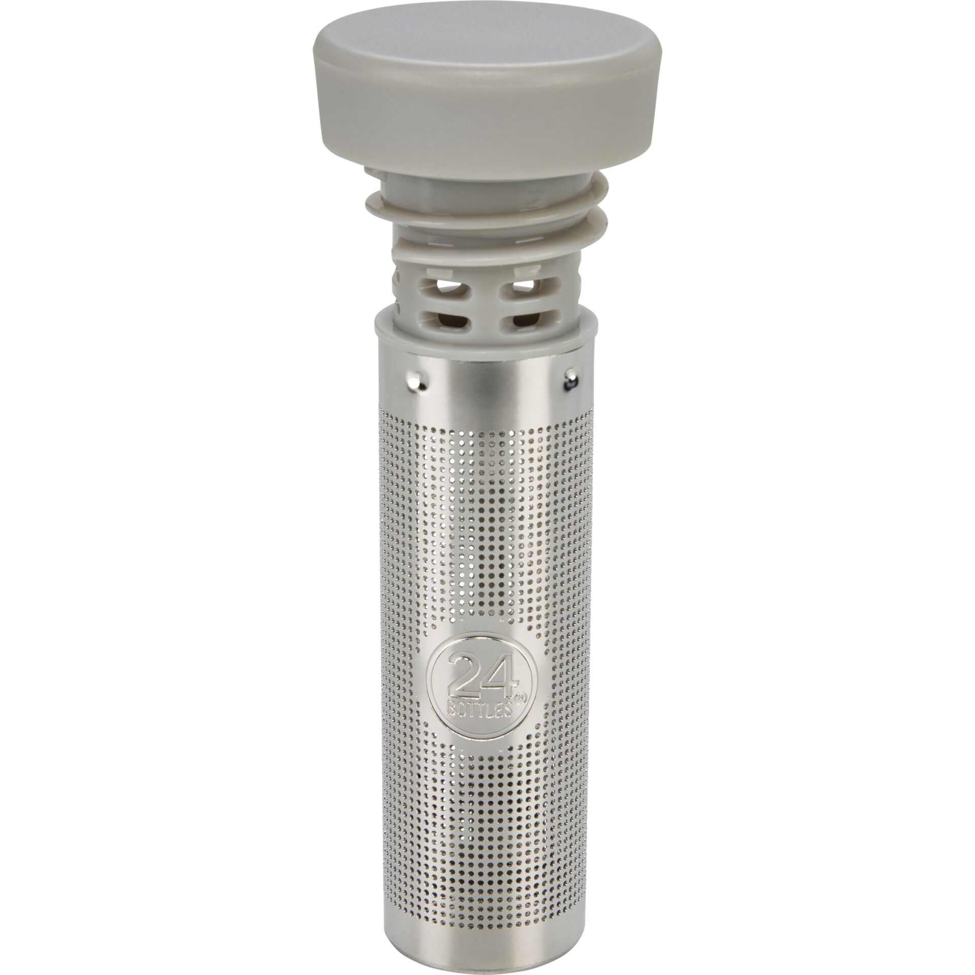 24Bottles Accessories Bottle Infuser Lid, Light Grey