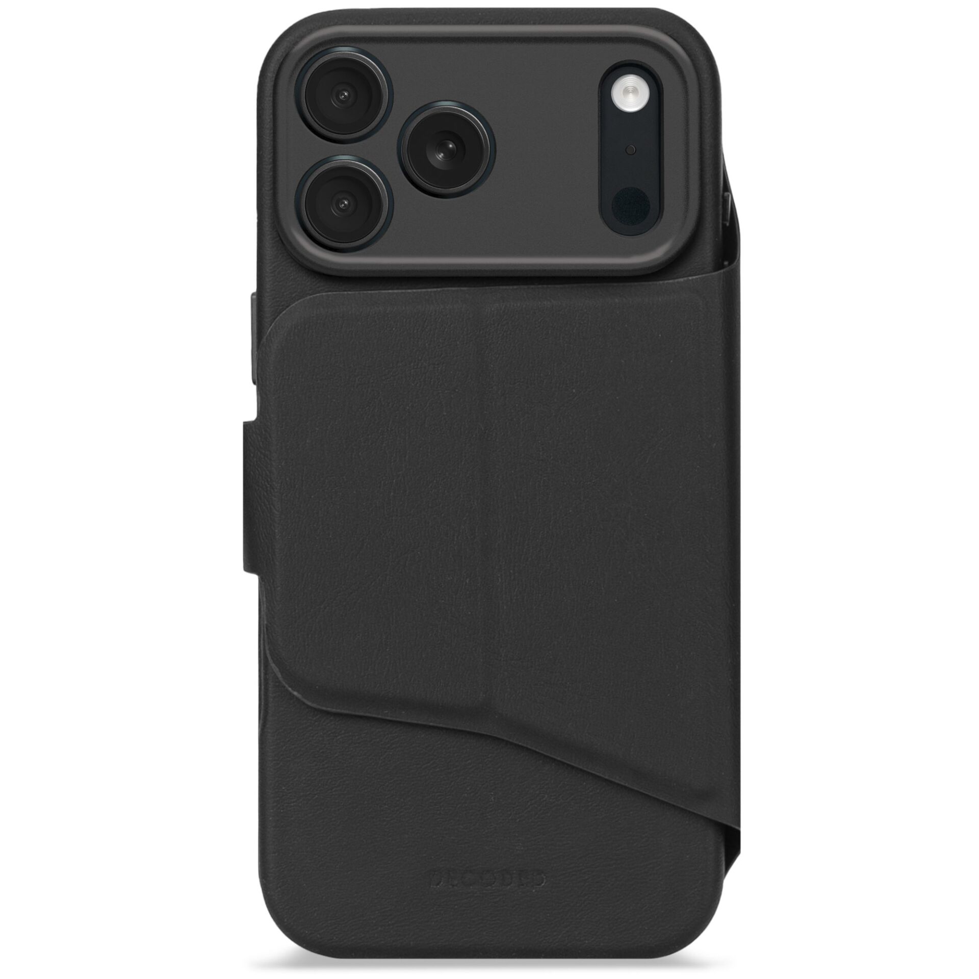 Decoded Silicone Detachable Wallet iP 17 Pro Phantom Black