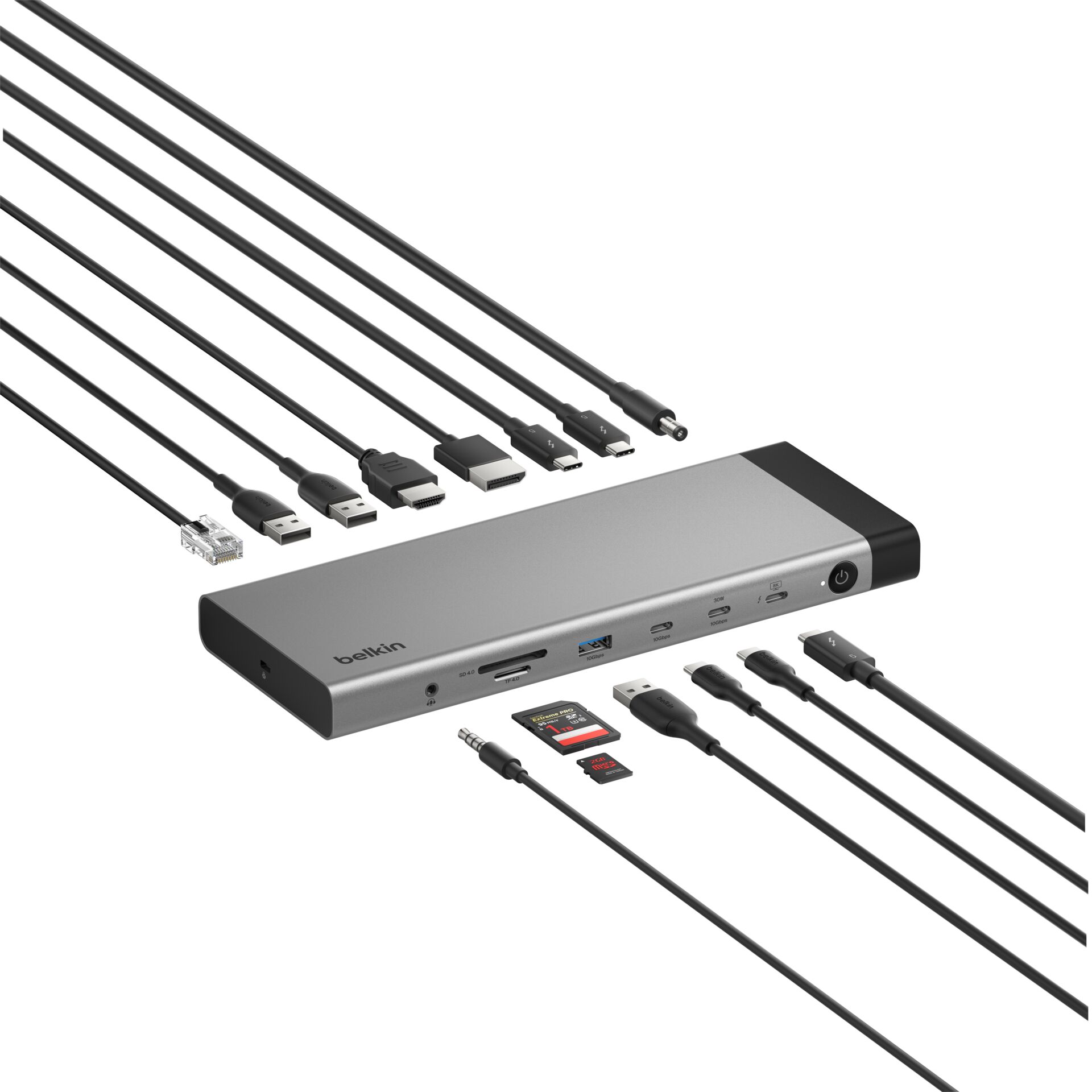 Belkin Connect Thunderbolt 140W 5 Dock.Stat. 14-in-1 INC031kqSGY