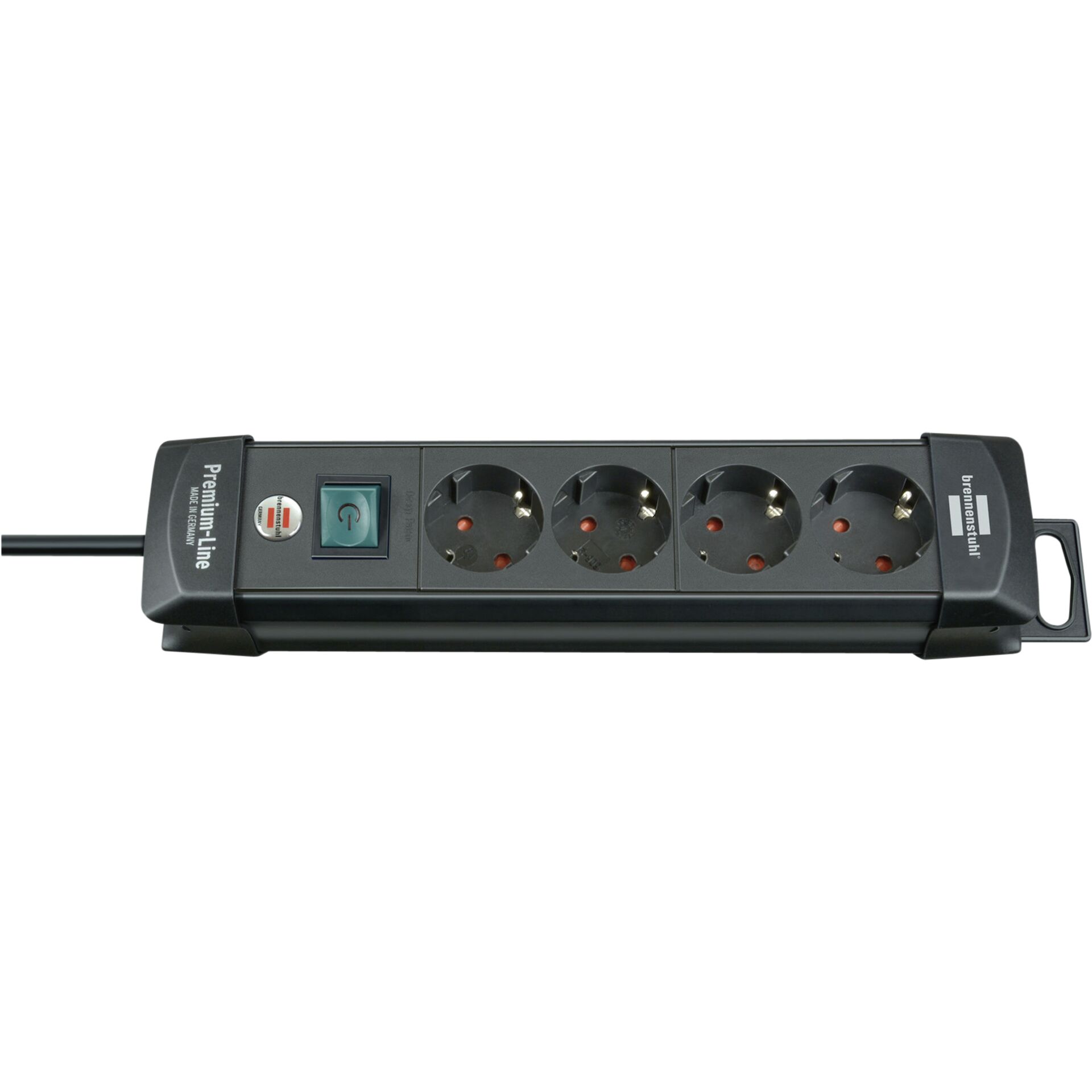 Brennenstuhl Extension Lead 4-fold Premium-Line 1,8m black
