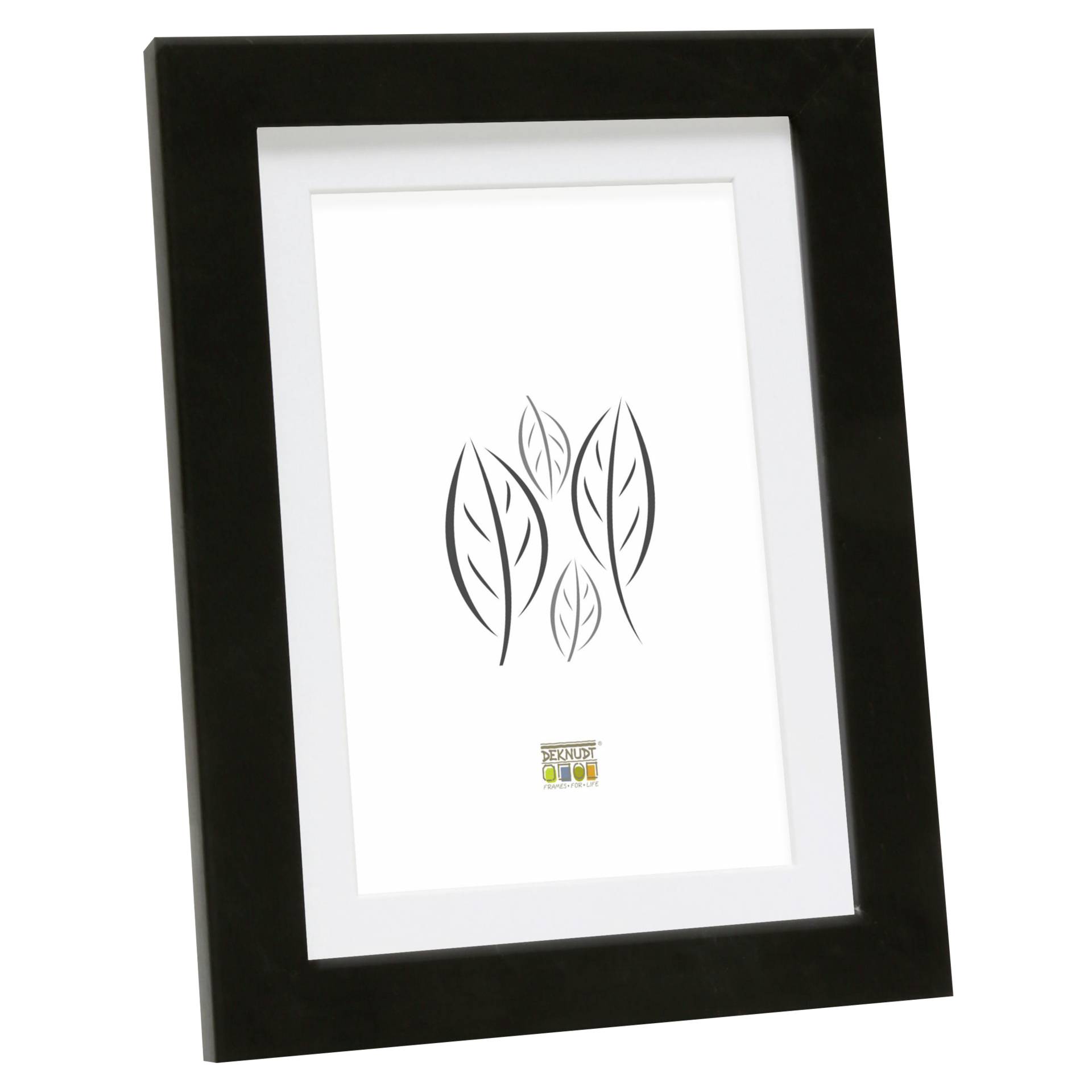 Deknudt S66KF2 P1 30x45 Wood black w. Passepartout