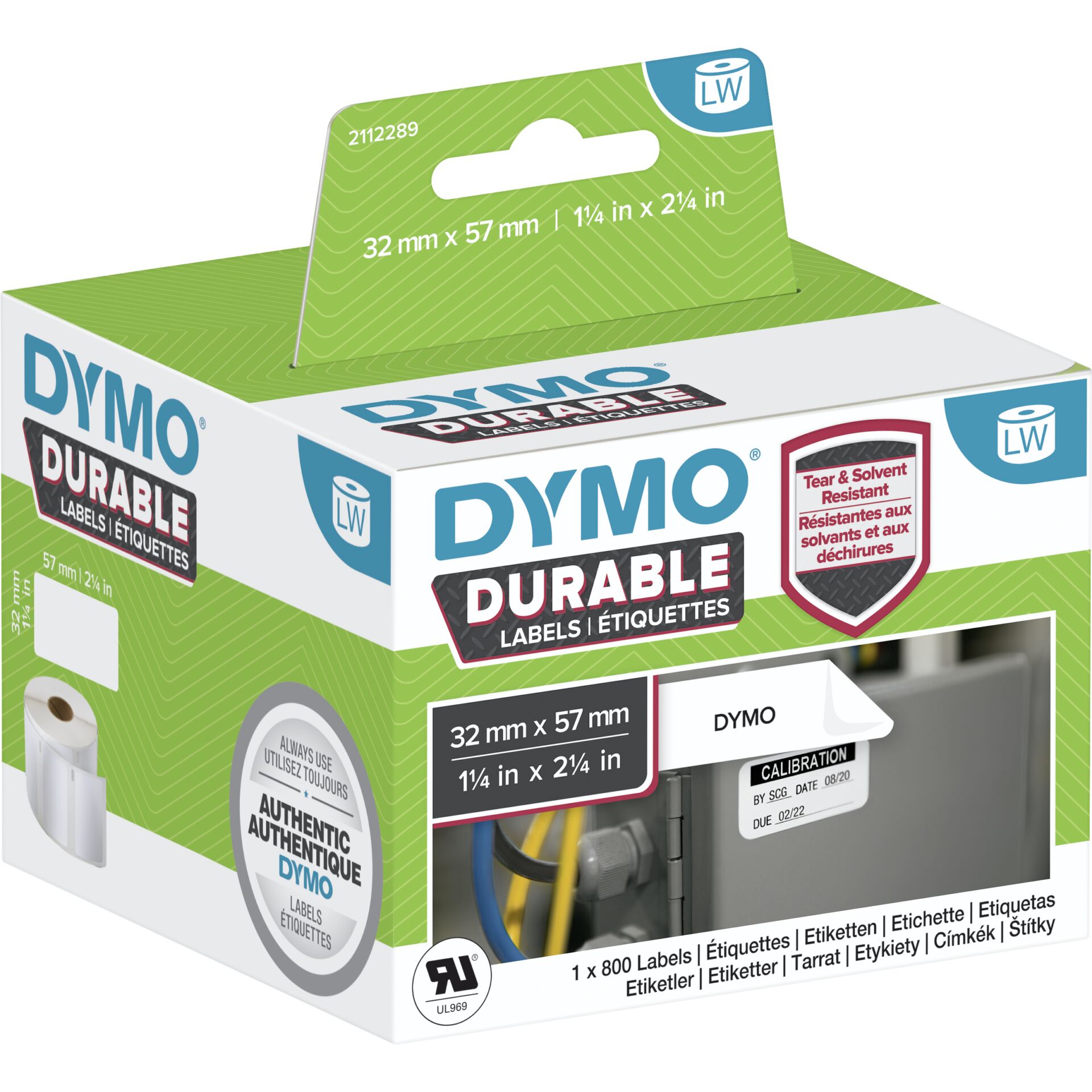 Dymo LW Durable 57 x 32 mm 1x 800 pcs