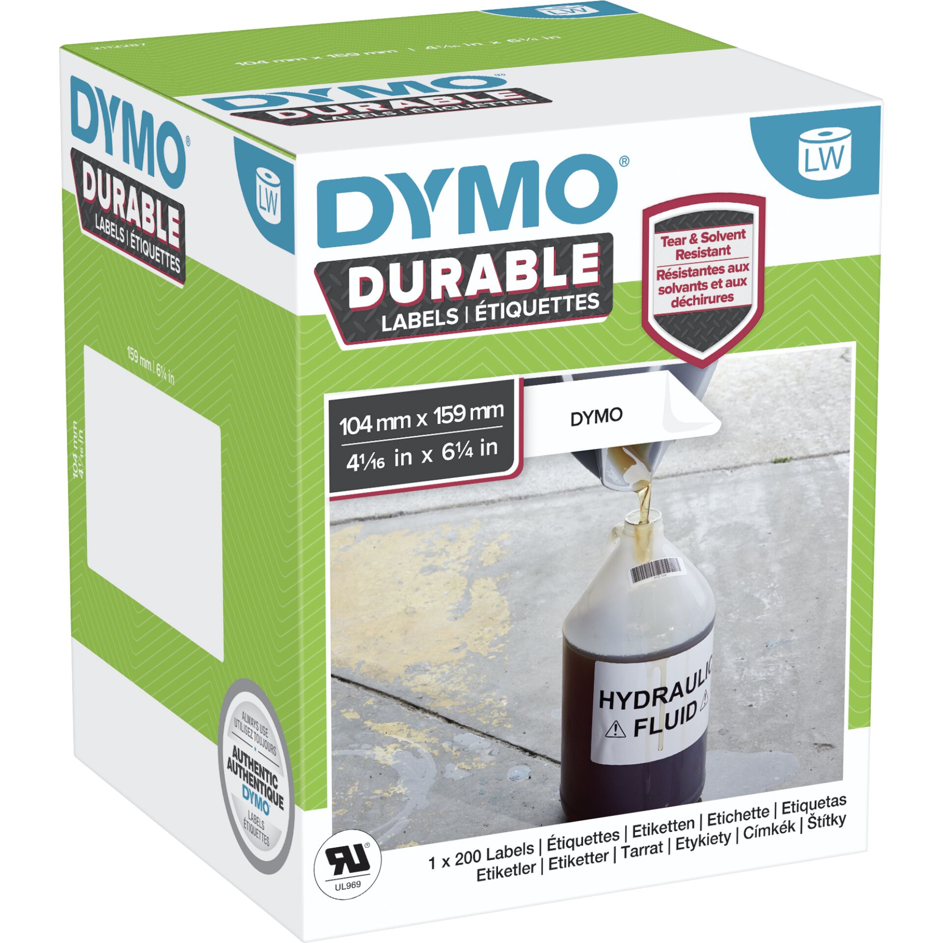 Dymo LW Durable 104 x 159 mm 1x 200 pcs