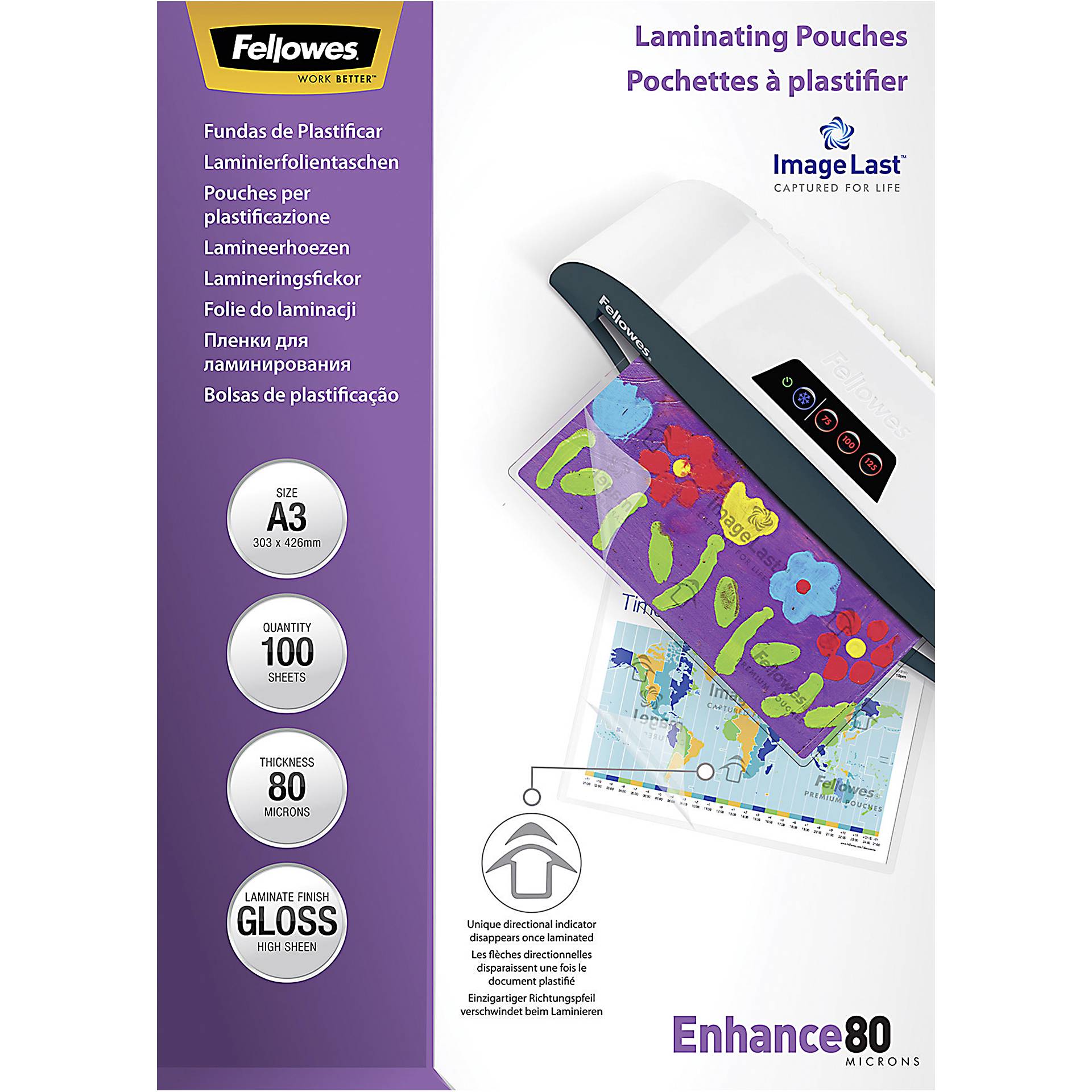 Fellowes ImageLast A3 80 micron 100-pack
