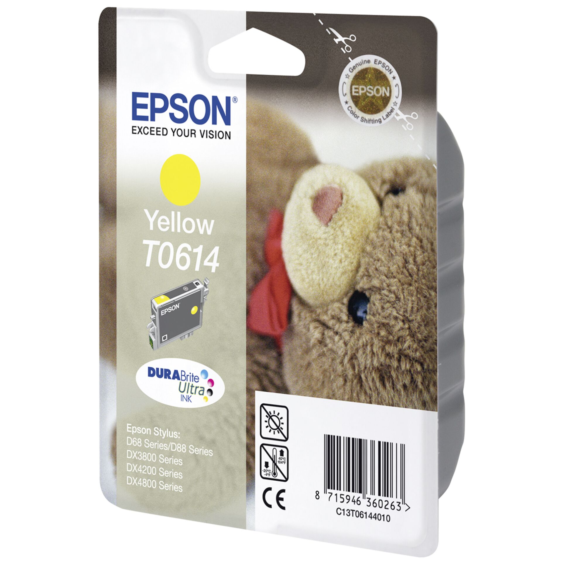 Epson ink cartridge yellow T 614 220 ml T 6144