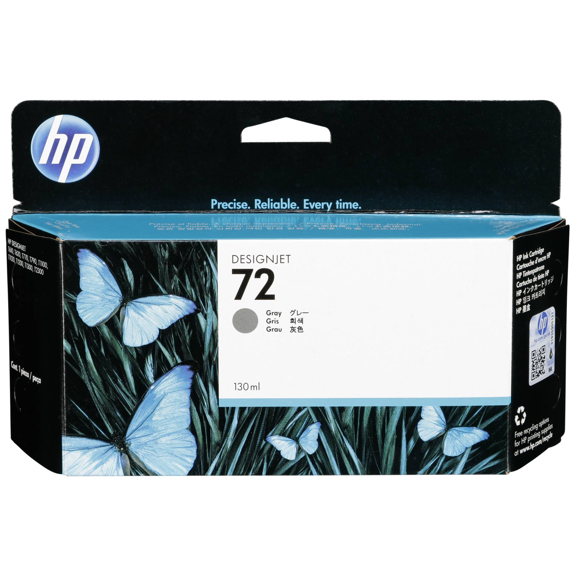 HP C 9374 A ink cartridge grey Vivera No. 72