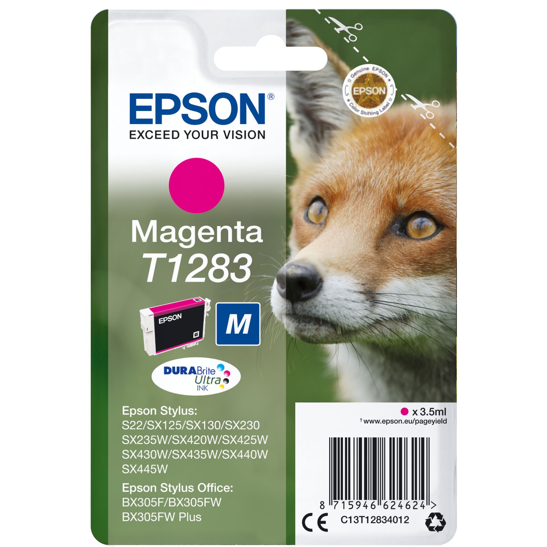 Epson ink cartridge magenta DURABrite T 128 T 1283