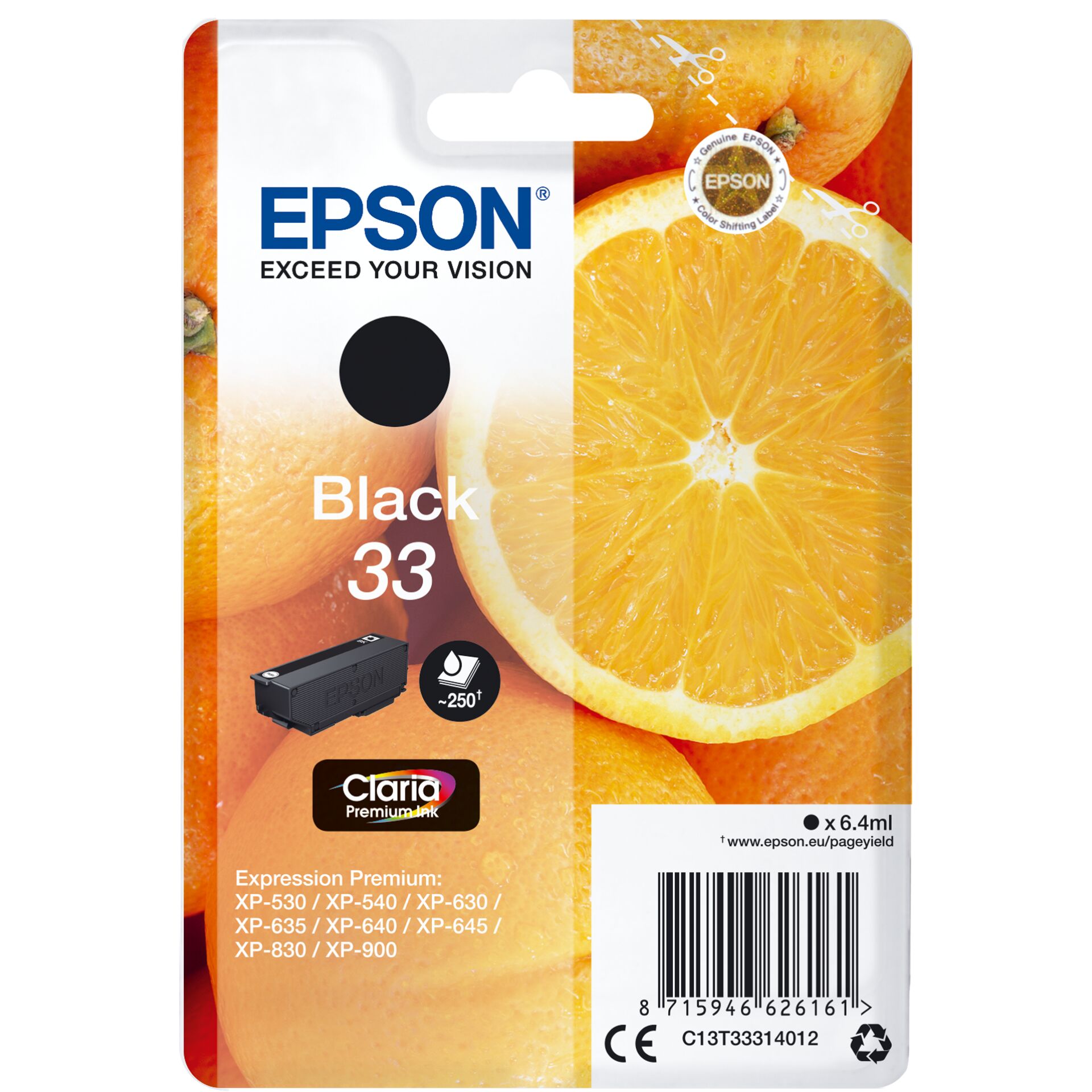 Epson ink cartridge black Claria Premium 33 T 3331