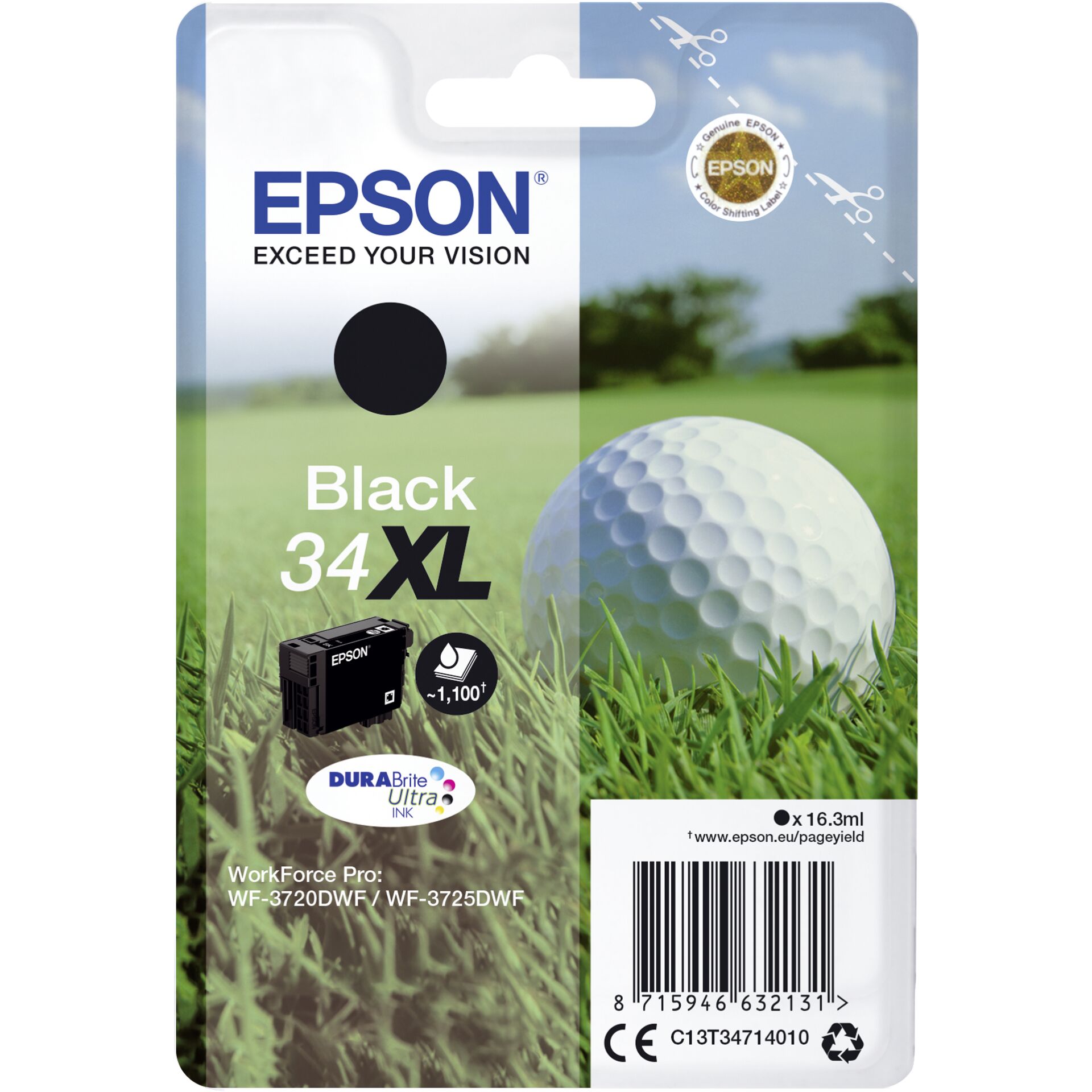 Epson ink cartridge black DURABrite Ultra Ink 34 XL T 3471