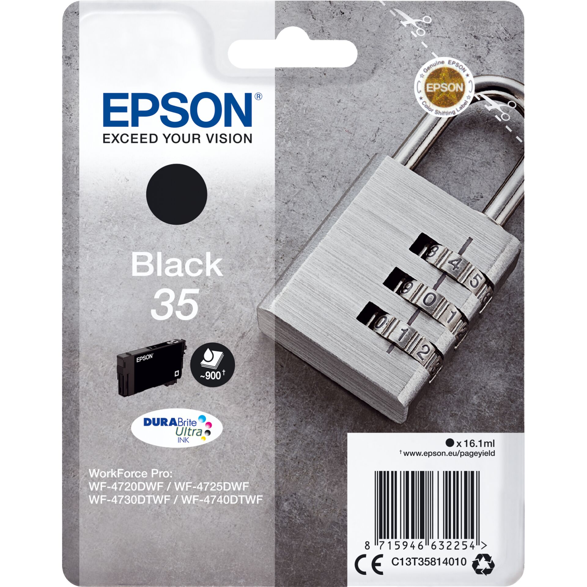 Epson ink cartridge black DURABrite Ultra Ink 35 T 3581