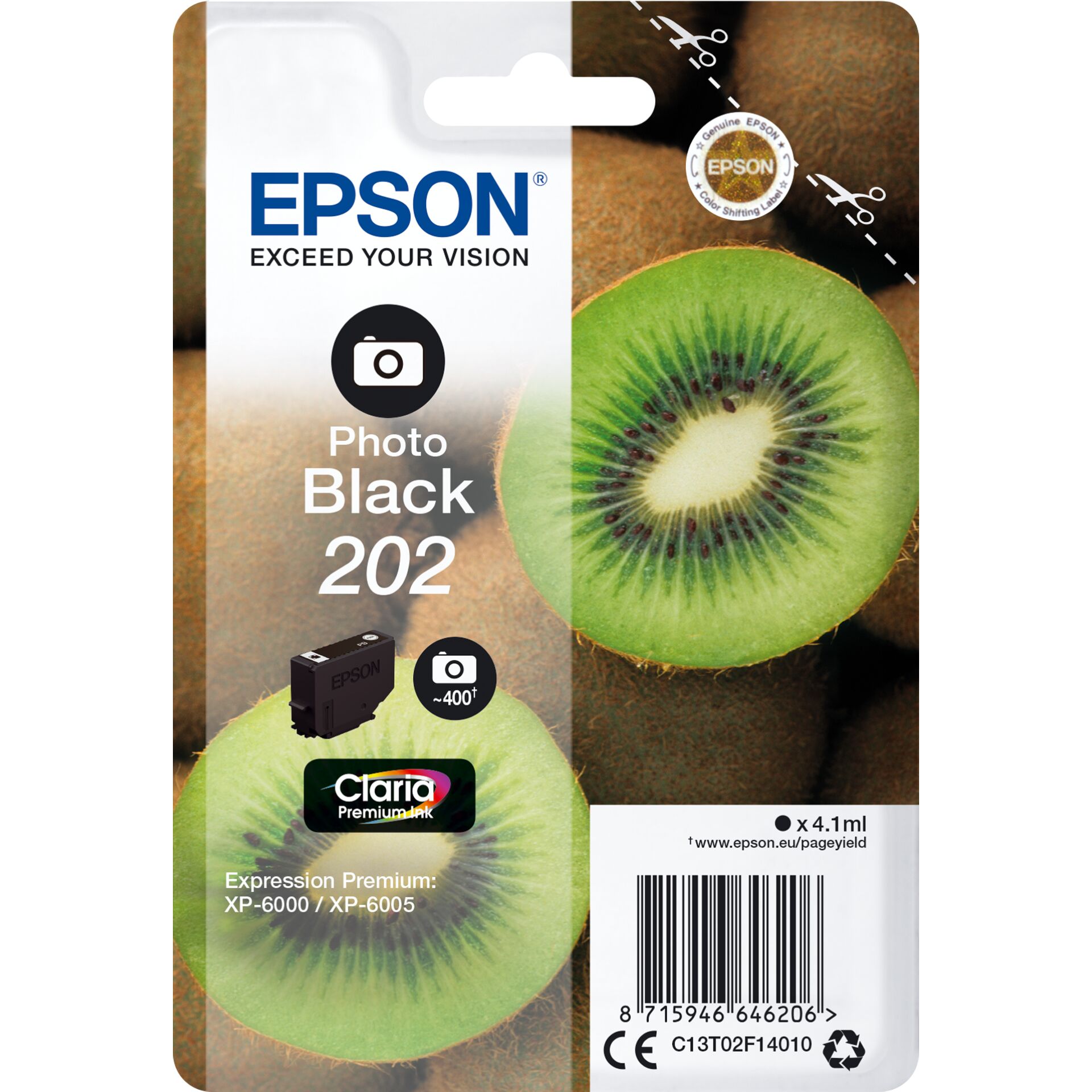 Epson ink cartridge photo black Claria Premium 202 T 02F1