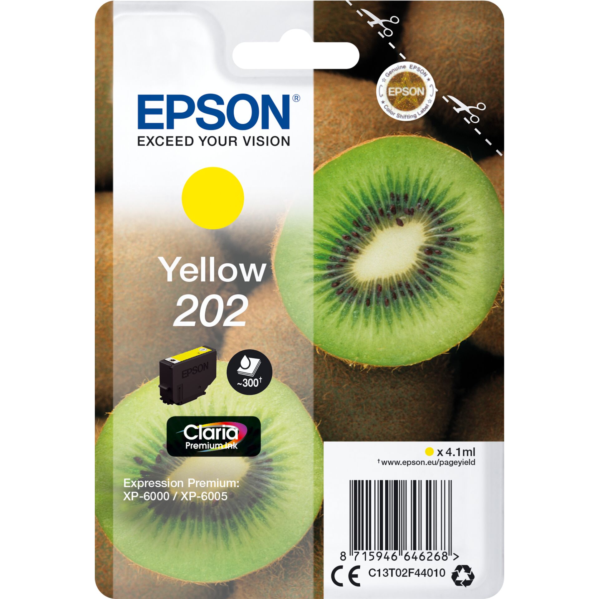 Epson ink cartridge yellow Claria Premium 202 T 02F4