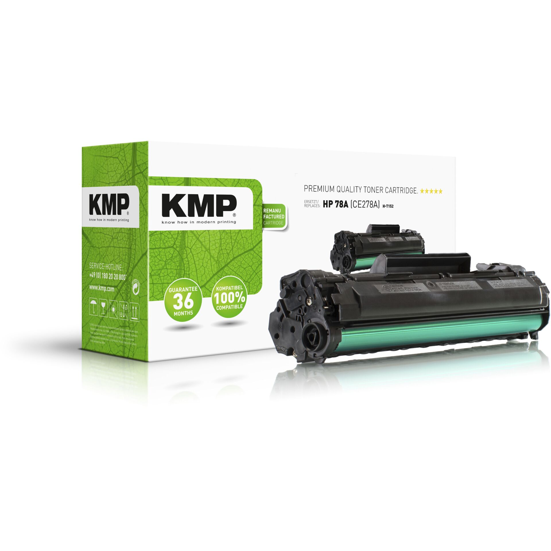 KMP H-T152 Toner black compatible with HP CE 278 A