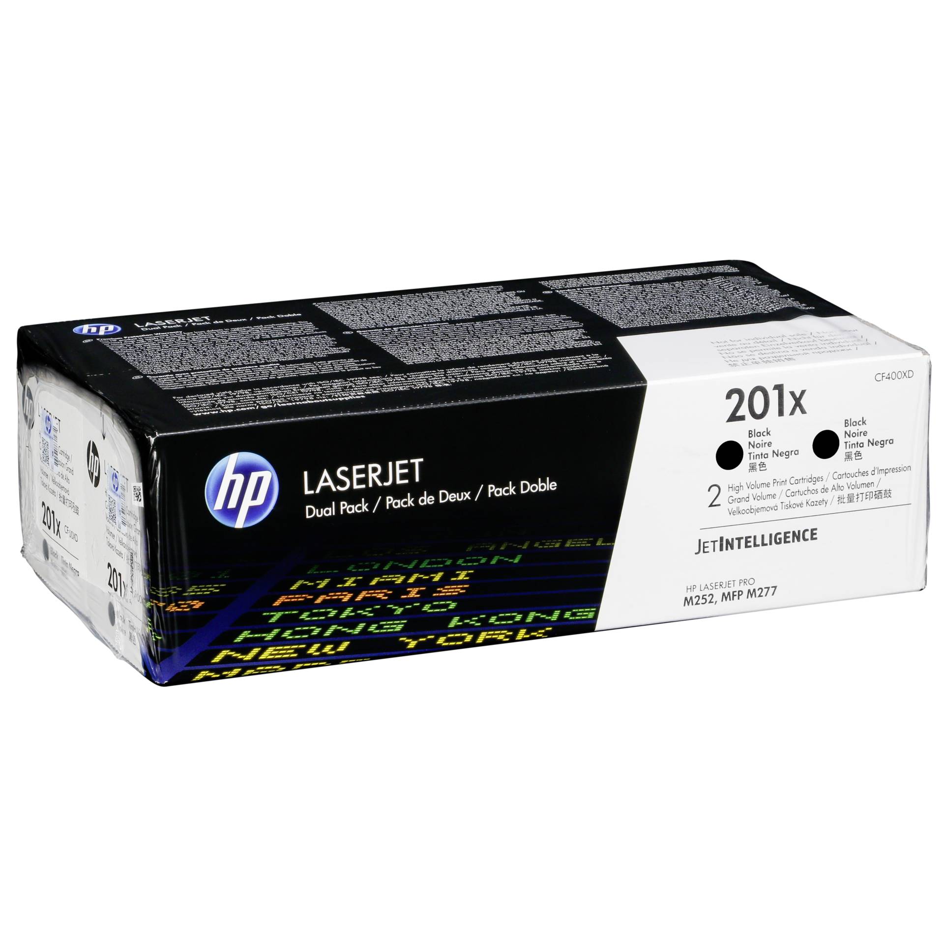 HP Toner CF 400 XD black No. 201 X Twin Pack