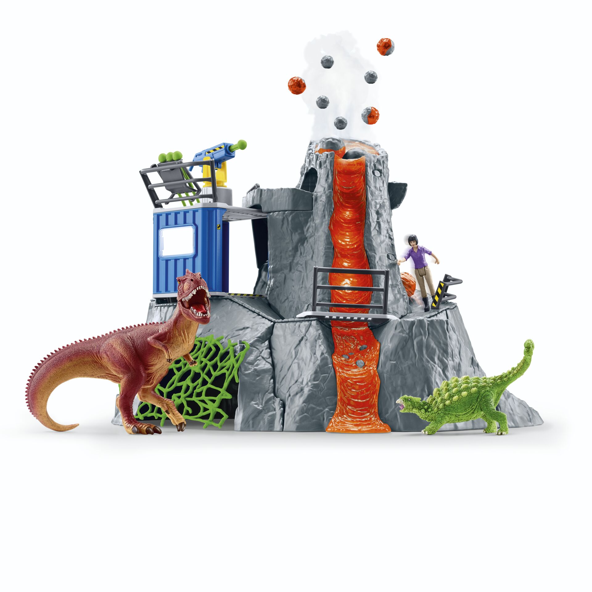 Schleich Dinosaurs 42564 The Large Volcano Expedition
