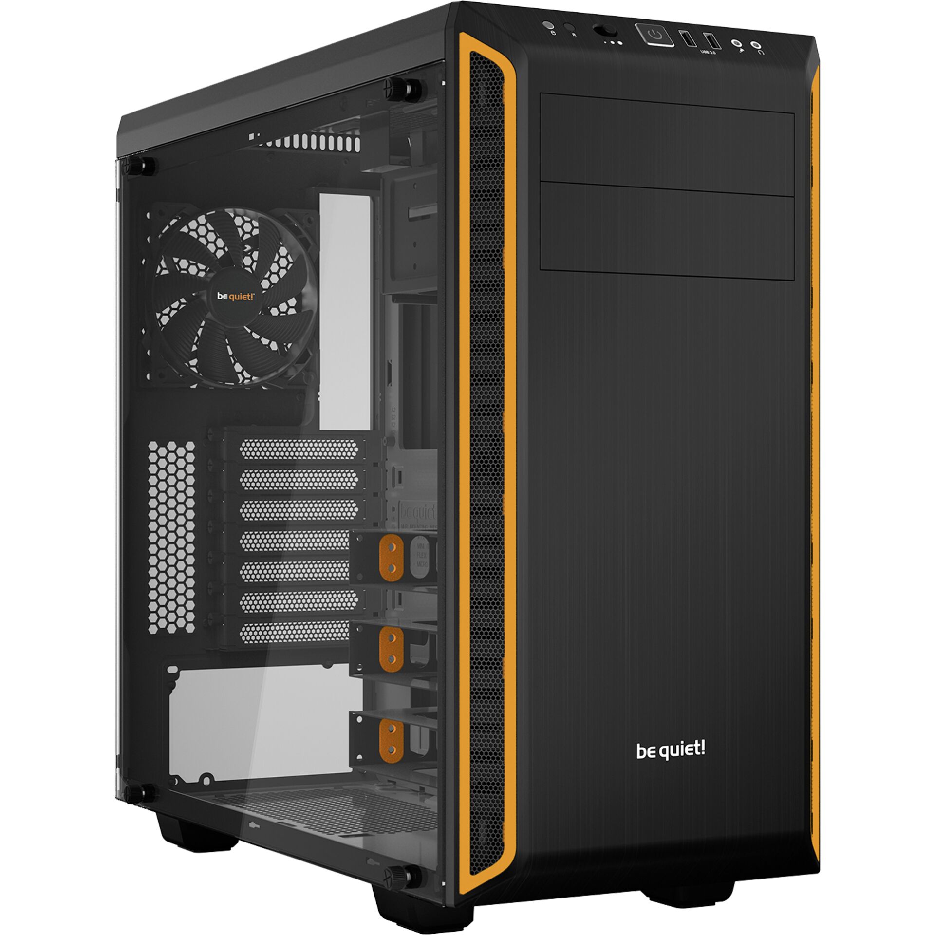 be quiet! PURE BASE 600 Orange Window housing