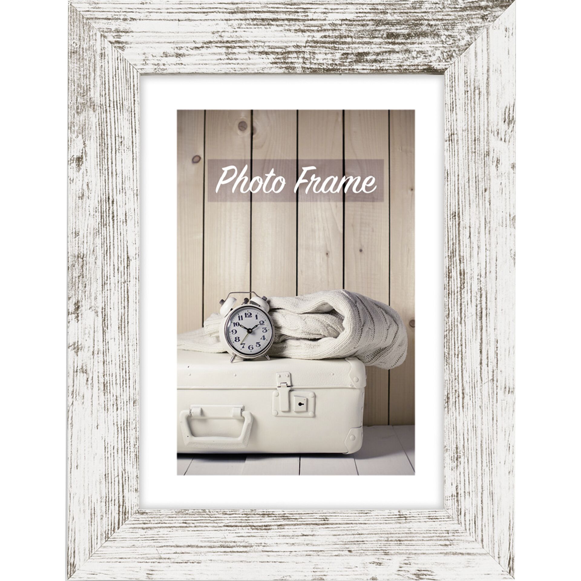 ZEP Nelson 6 white/brown 20x30 Wood Frame V21236