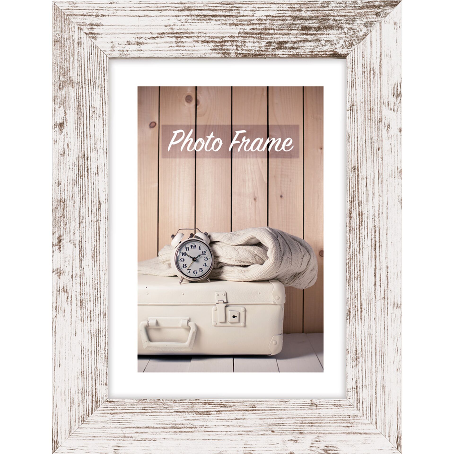 ZEP Nelson 6 30x30 Wood Frame white/brown V21306