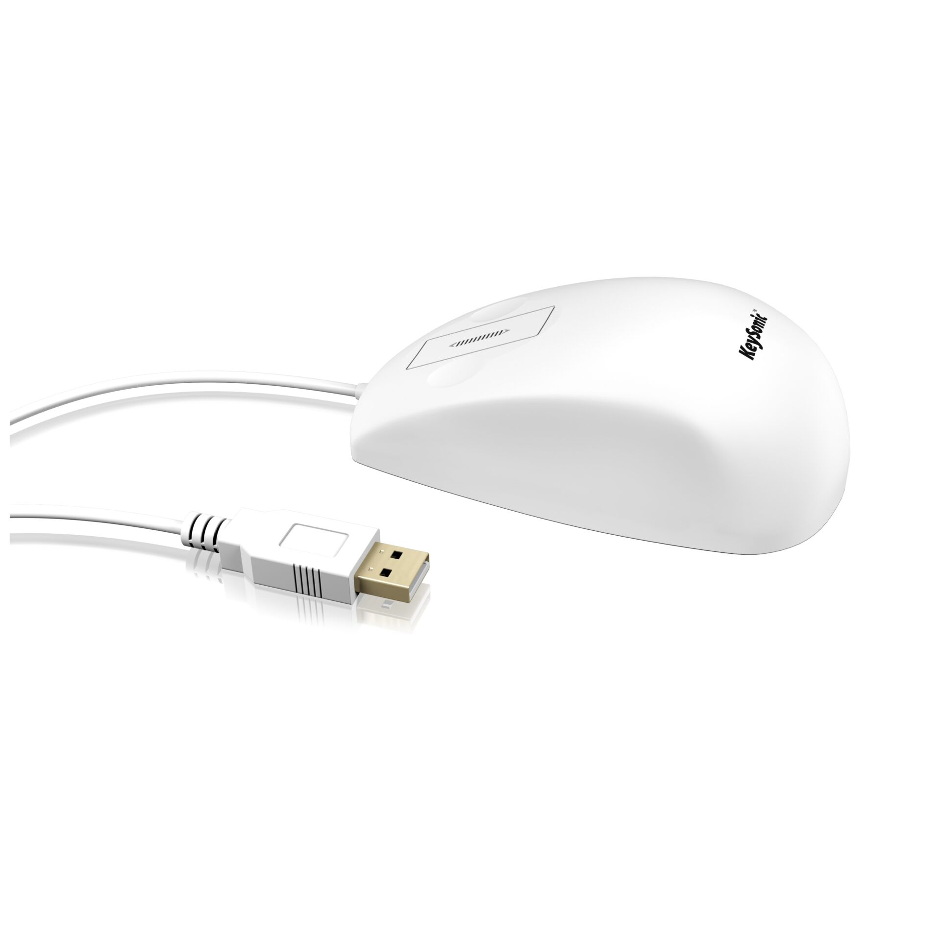 KeySonic KDM-5030M-W Waterproof Mouse, White