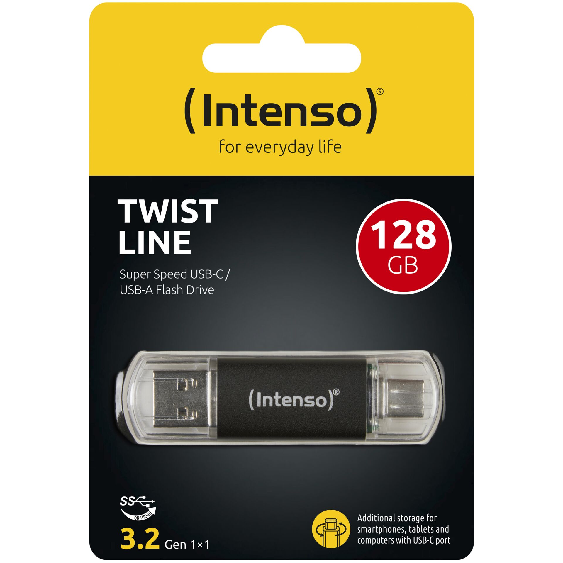 Intenso Twist 128GB USB Stick 3.2 USB-C & USB-A