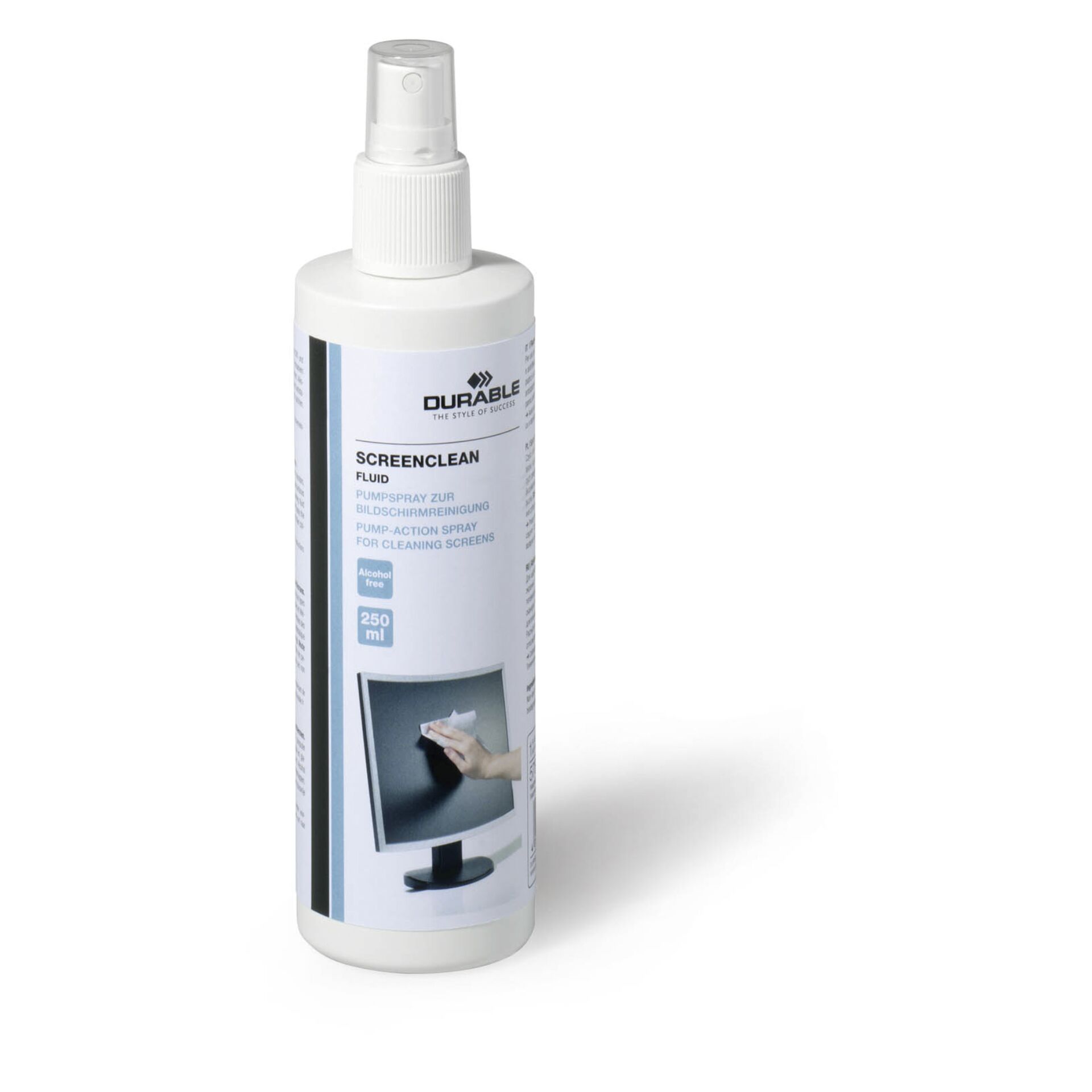 Durable SCREENCLEAN FLUID 250ml Pump-Action Spray 578219