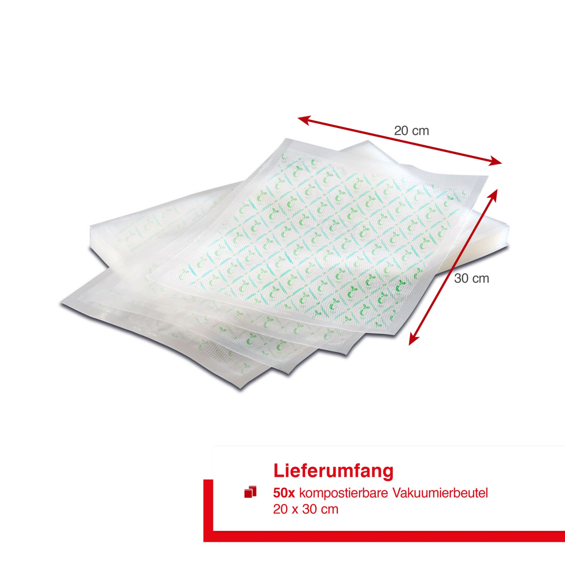 Solis Eco Bags 20x30cm 50 Bags Compostable Vacuum Bags